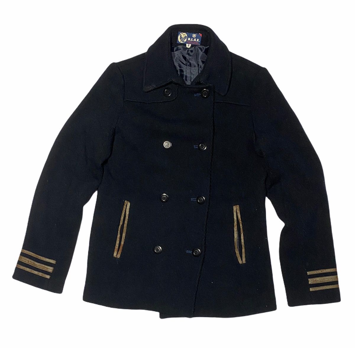 Blue Blue Japan Japan Blue Wool Peacoat Size US XS / EU 42 / 0 - 1 Thumbnail
