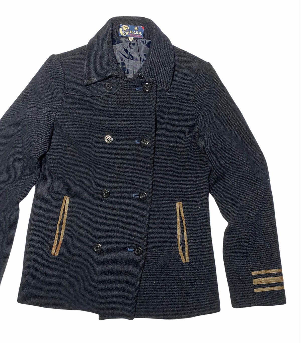 Blue Blue Japan Japan Blue Wool Peacoat Size US XS / EU 42 / 0 - 3 Thumbnail