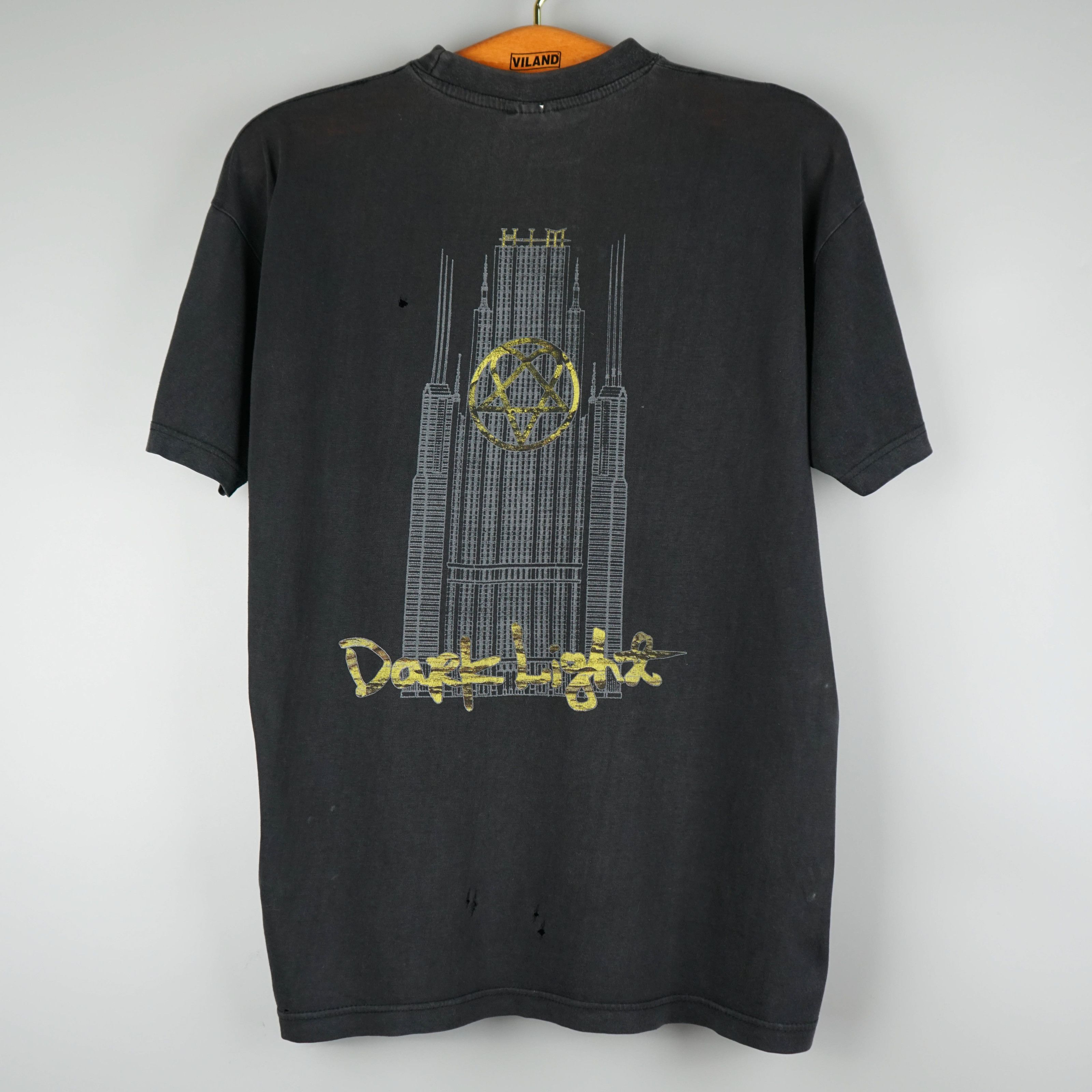 Band Tees × Vintage 2005 HIM band Dark Light t-shirt Size US M / EU 48-50 / 2 - 9 Thumbnail
