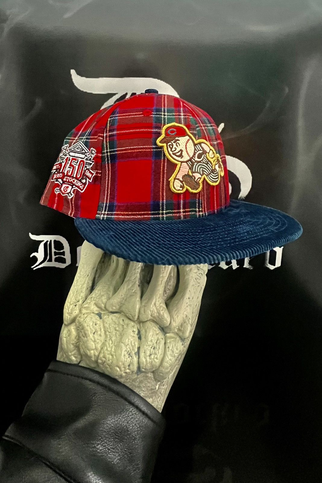 1/8 Tartan Cincinnati Reds 150th Ann New Era Fitted Hat