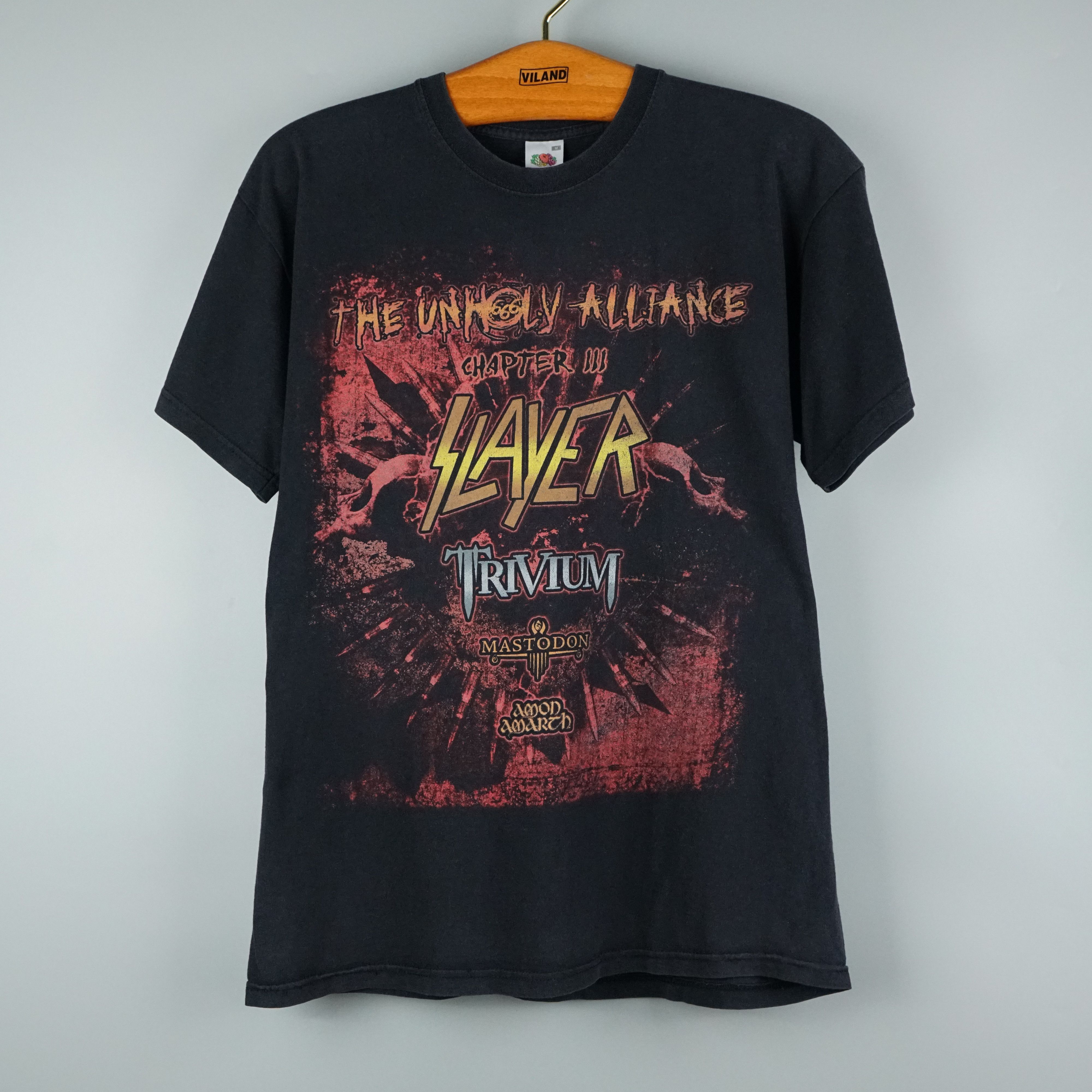 Band Tees × Vintage 2008 Slayer tour t-shirt Unholy Alliance Size US M / EU 48-50 / 2 - 1 Thumbnail