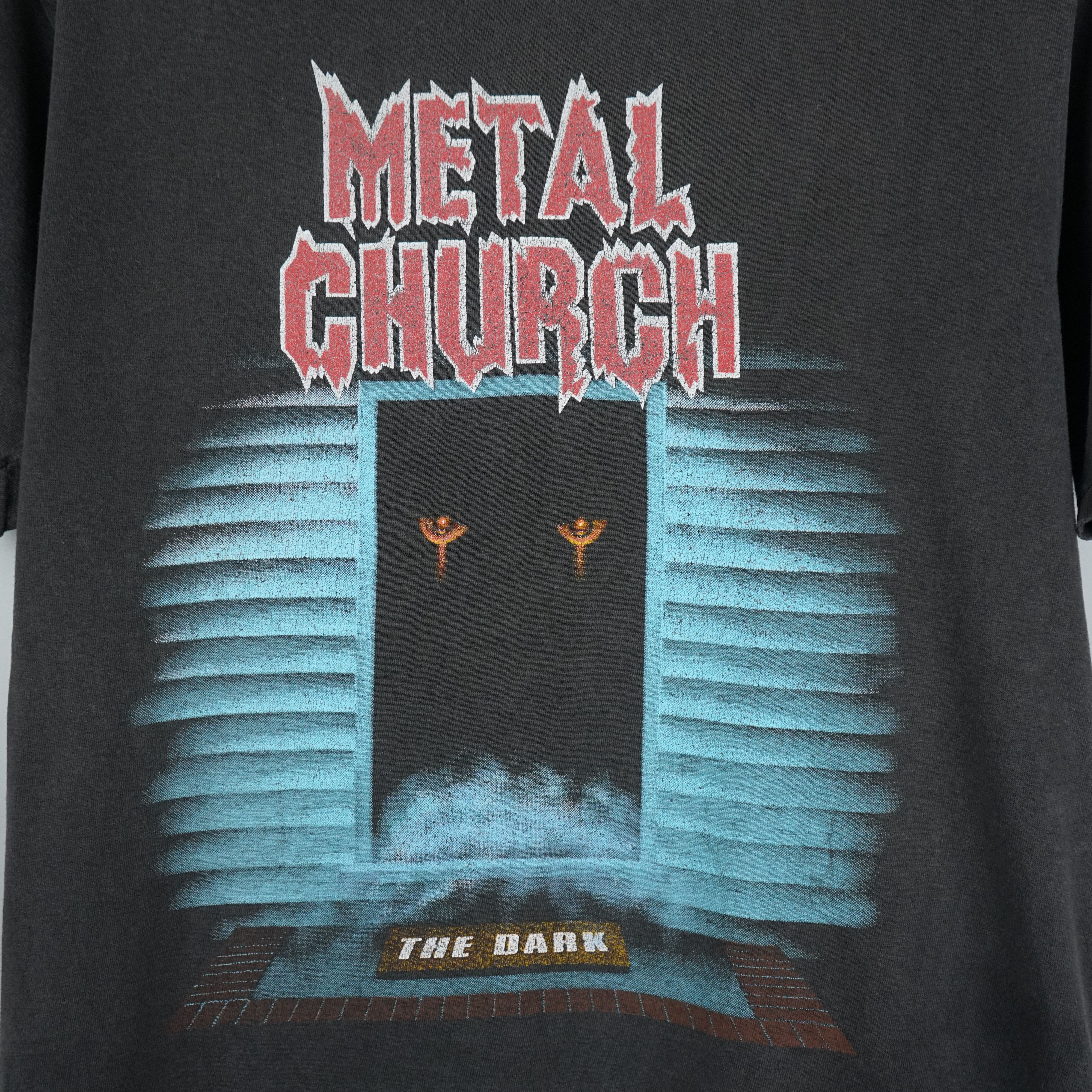 Band Tees × Vintage Vintage metal church 1987 tour tee Size US M / EU 48-50 / 2 - 2 Thumbnail