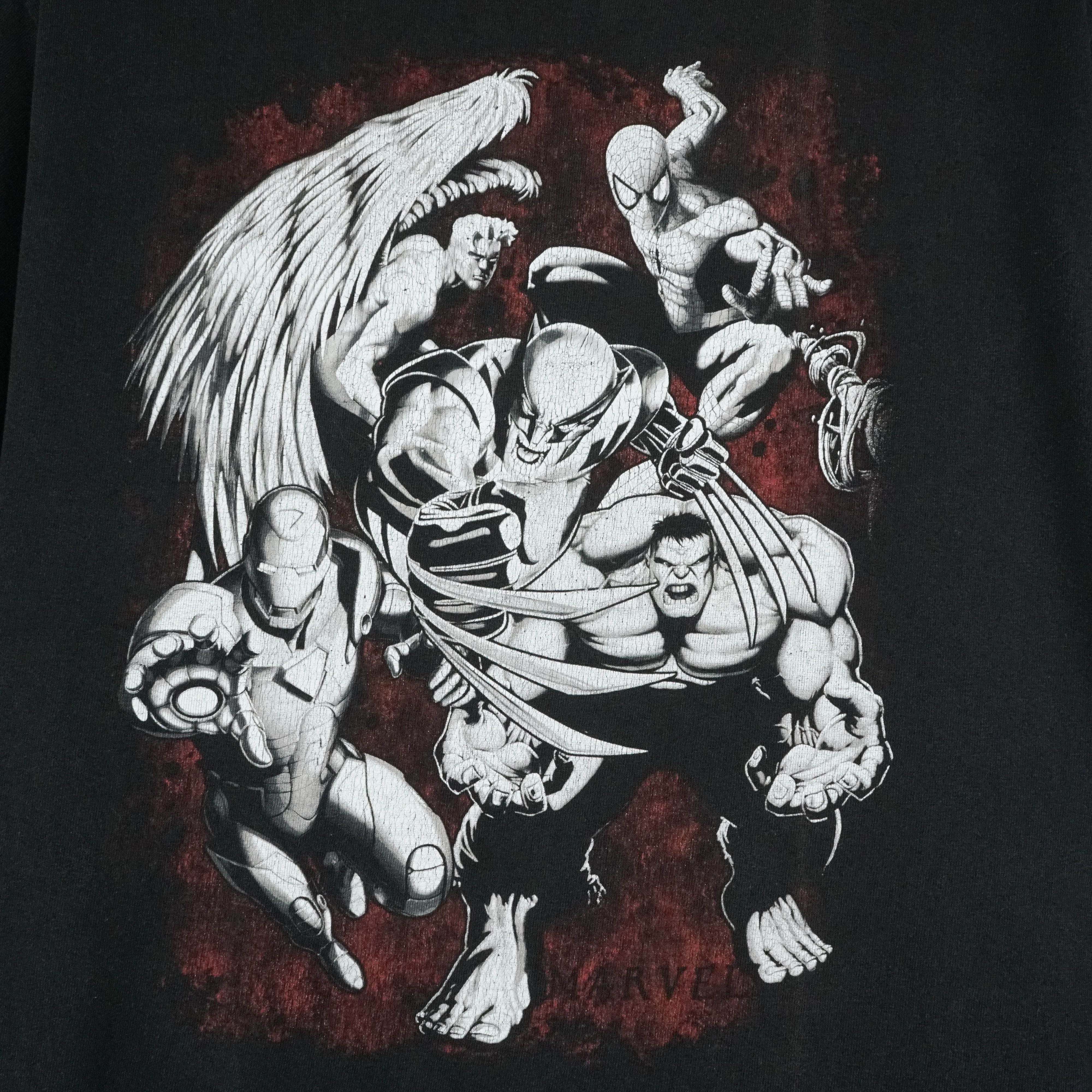 Marvel Comics × Vintage early 2000s Marvel Comics Wolverine Hulk t-shirt Size US M / EU 48-50 / 2 - 2 Thumbnail