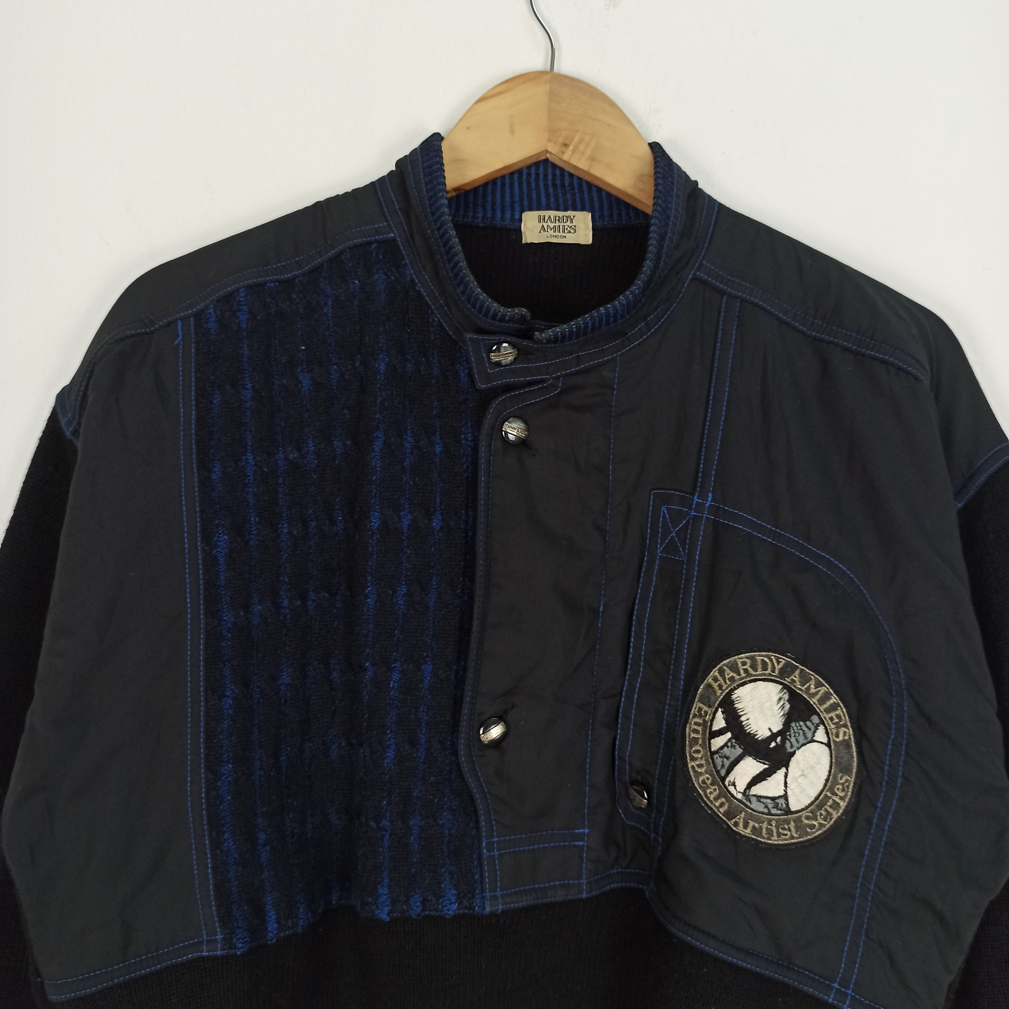 Hardy Amies Hardy Amies London "European Artist Series" Wool Sweater Size US L / EU 52-54 / 3 - 3 Thumbnail