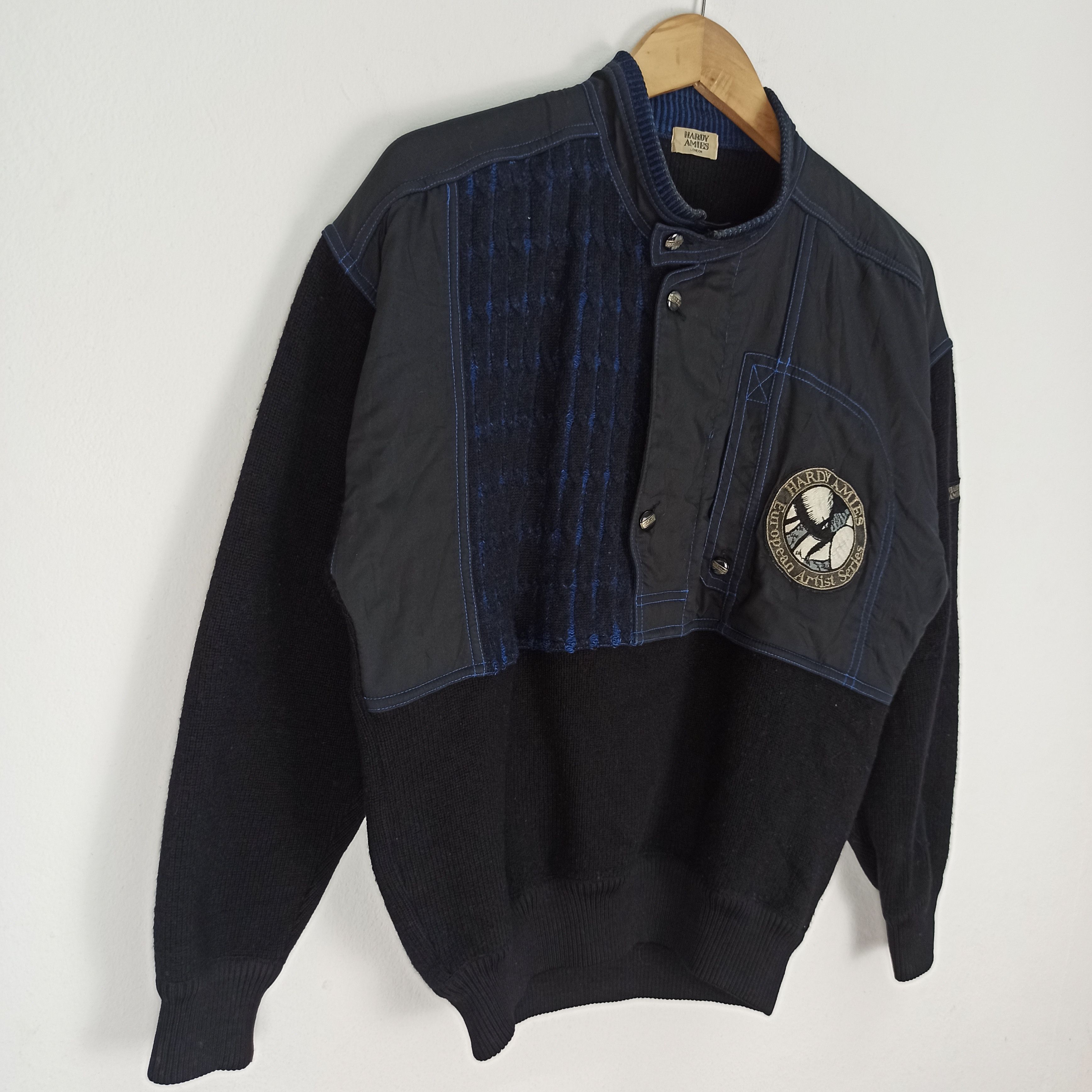 Hardy Amies Hardy Amies London "European Artist Series" Wool Sweater Size US L / EU 52-54 / 3 - 2 Thumbnail
