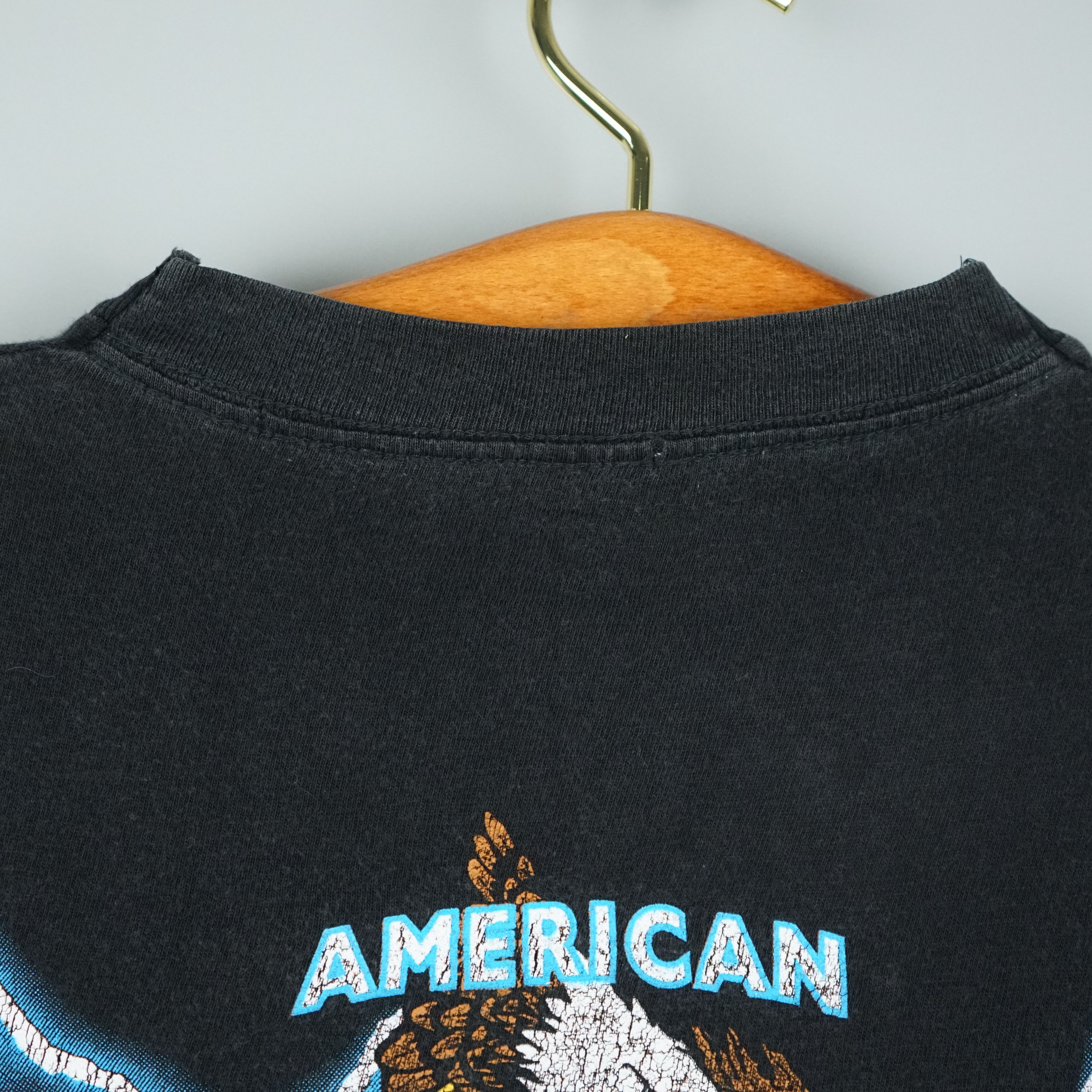 Harley Davidson × Vintage 1990s American Thunder t shirt Size US M / EU 48-50 / 2 - 10 Thumbnail