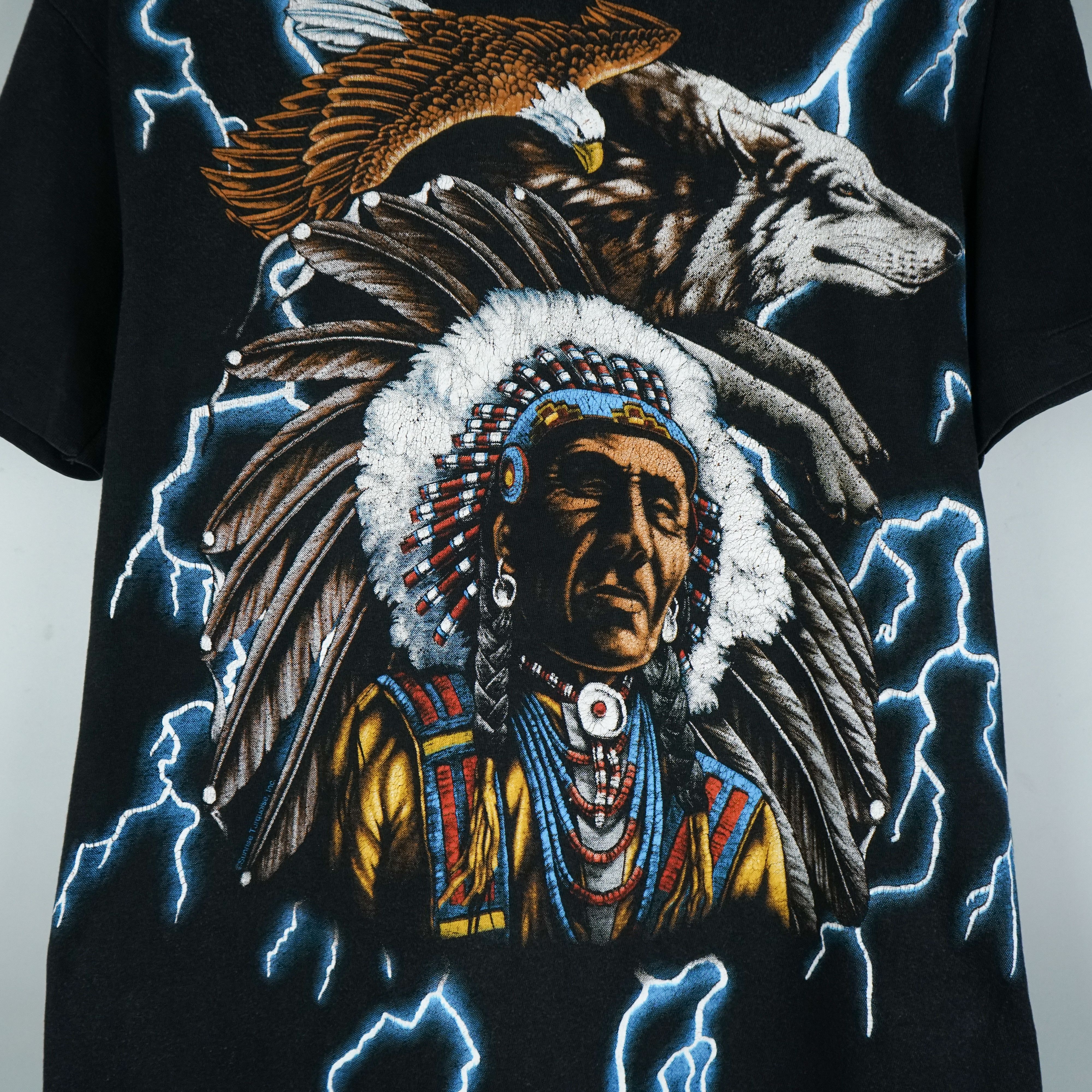 Harley Davidson × Vintage 1990s American Thunder t shirt Size US M / EU 48-50 / 2 - 2 Thumbnail