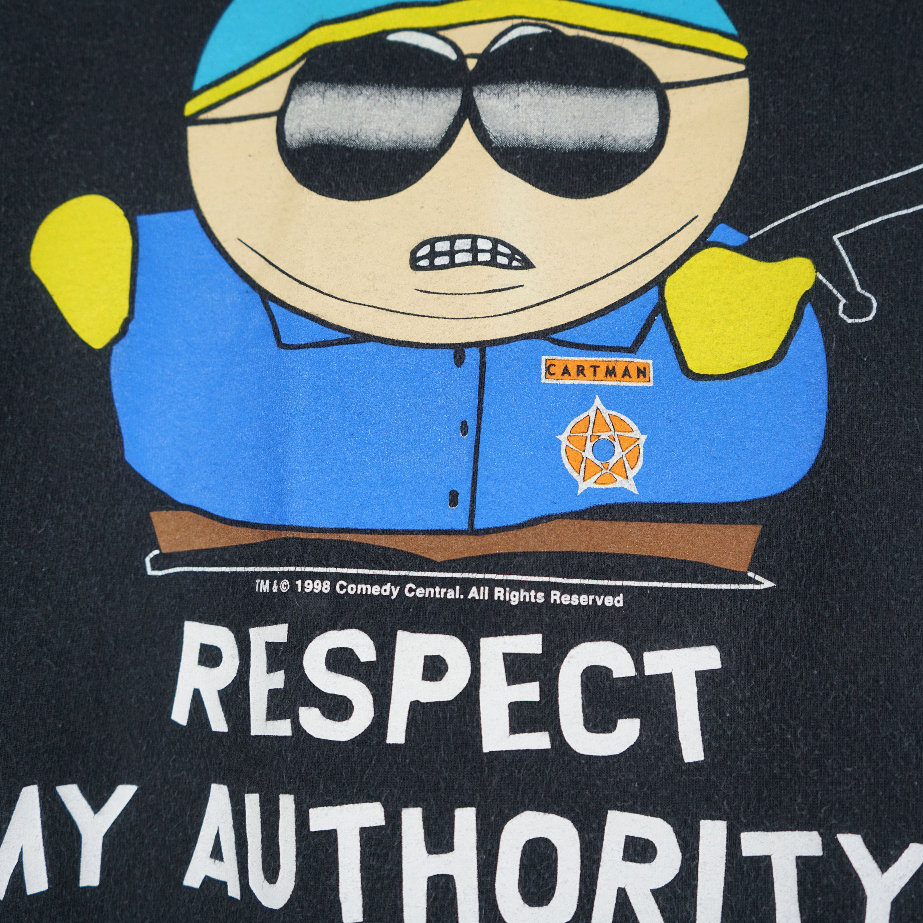 Cartoon Network × Vintage 1998 South Park Respect My Authority t-shirt Size US M / EU 48-50 / 2 - 3 Thumbnail