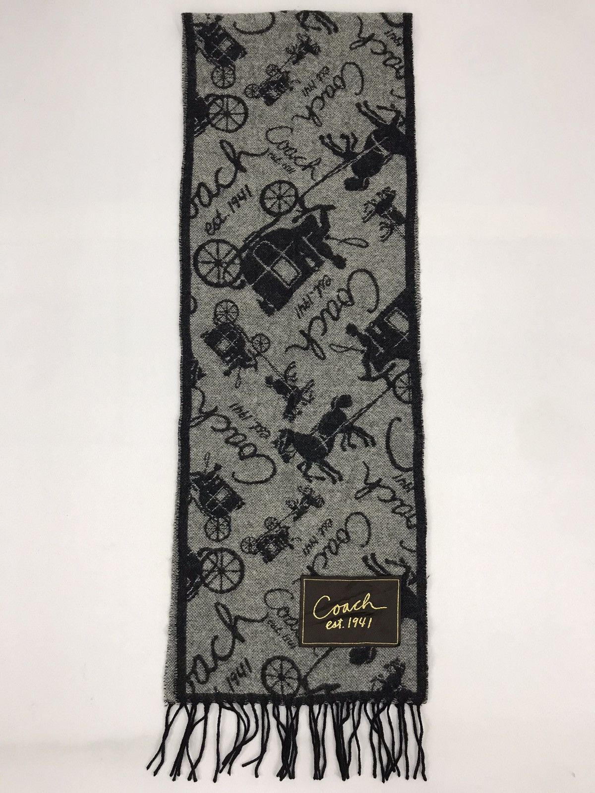 Coach Vintage Coach Muffler Scarf Luxury High Fashion Designer Size ONE SIZE - 2 Thumbnail