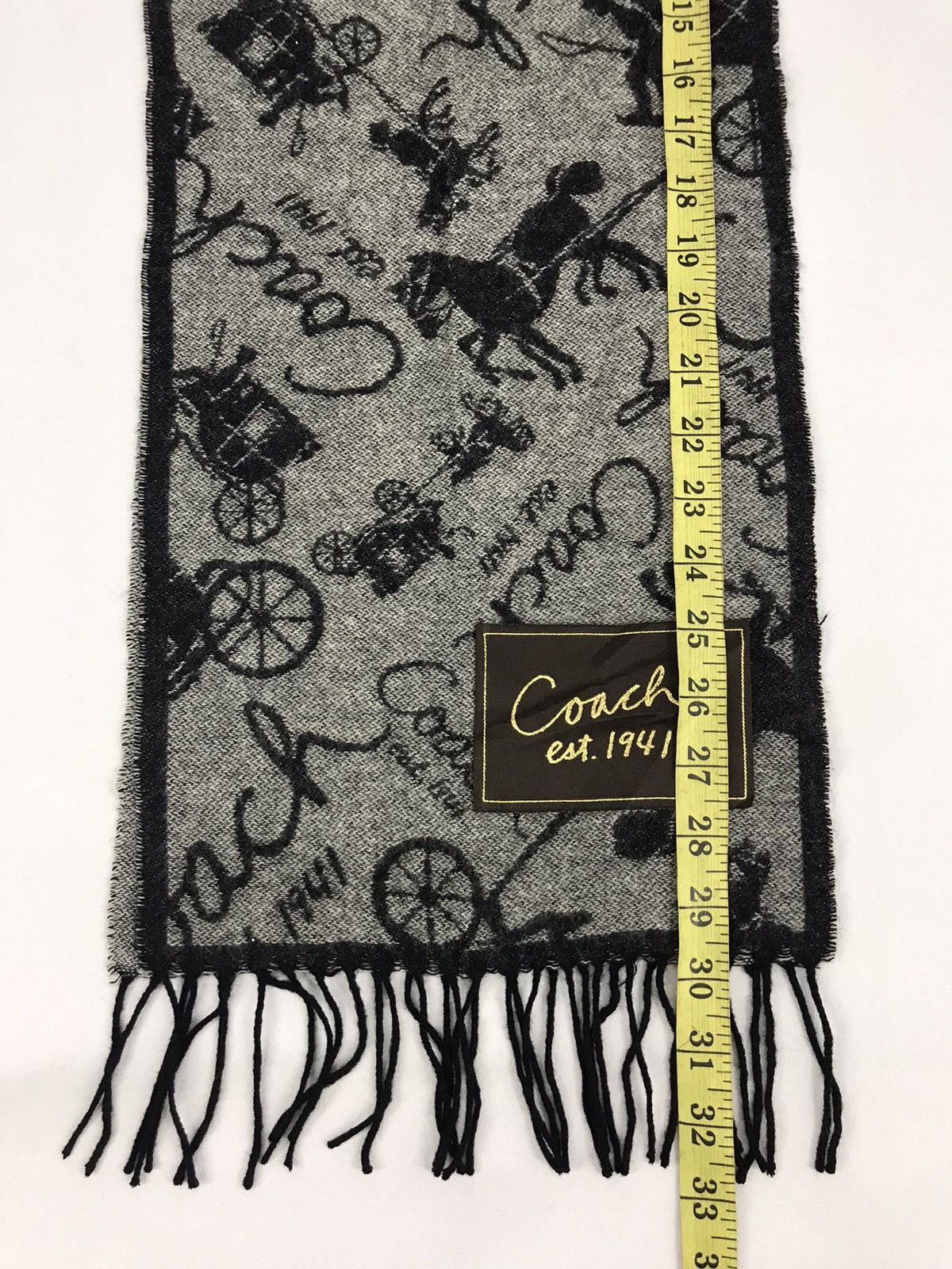 Coach Vintage Coach Muffler Scarf Luxury High Fashion Designer Size ONE SIZE - 6 Thumbnail