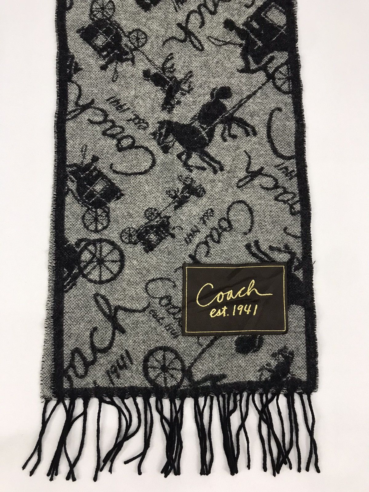 Coach Vintage Coach Muffler Scarf Luxury High Fashion Designer Size ONE SIZE - 3 Thumbnail