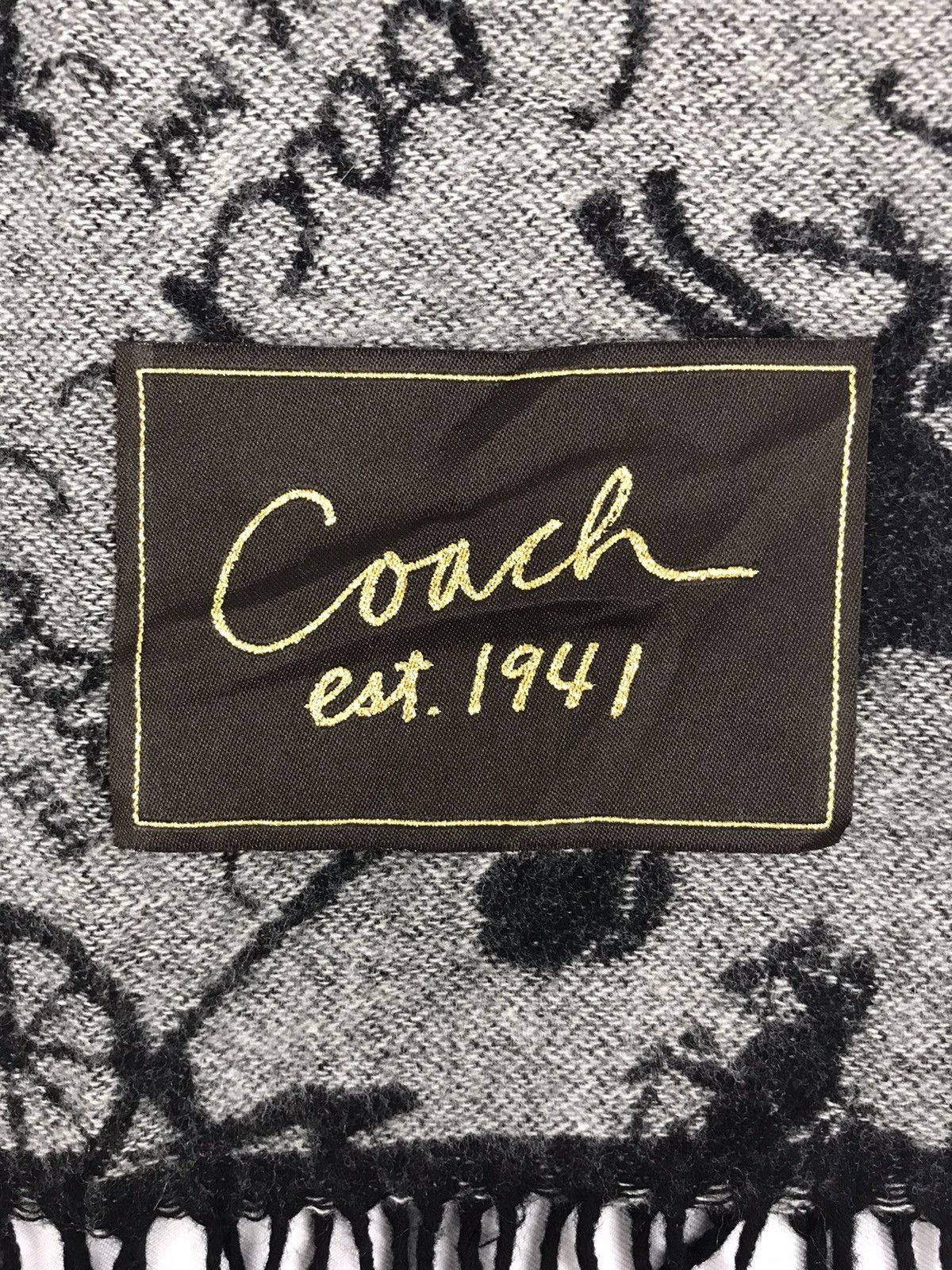 Coach Vintage Coach Muffler Scarf Luxury High Fashion Designer Size ONE SIZE - 4 Thumbnail
