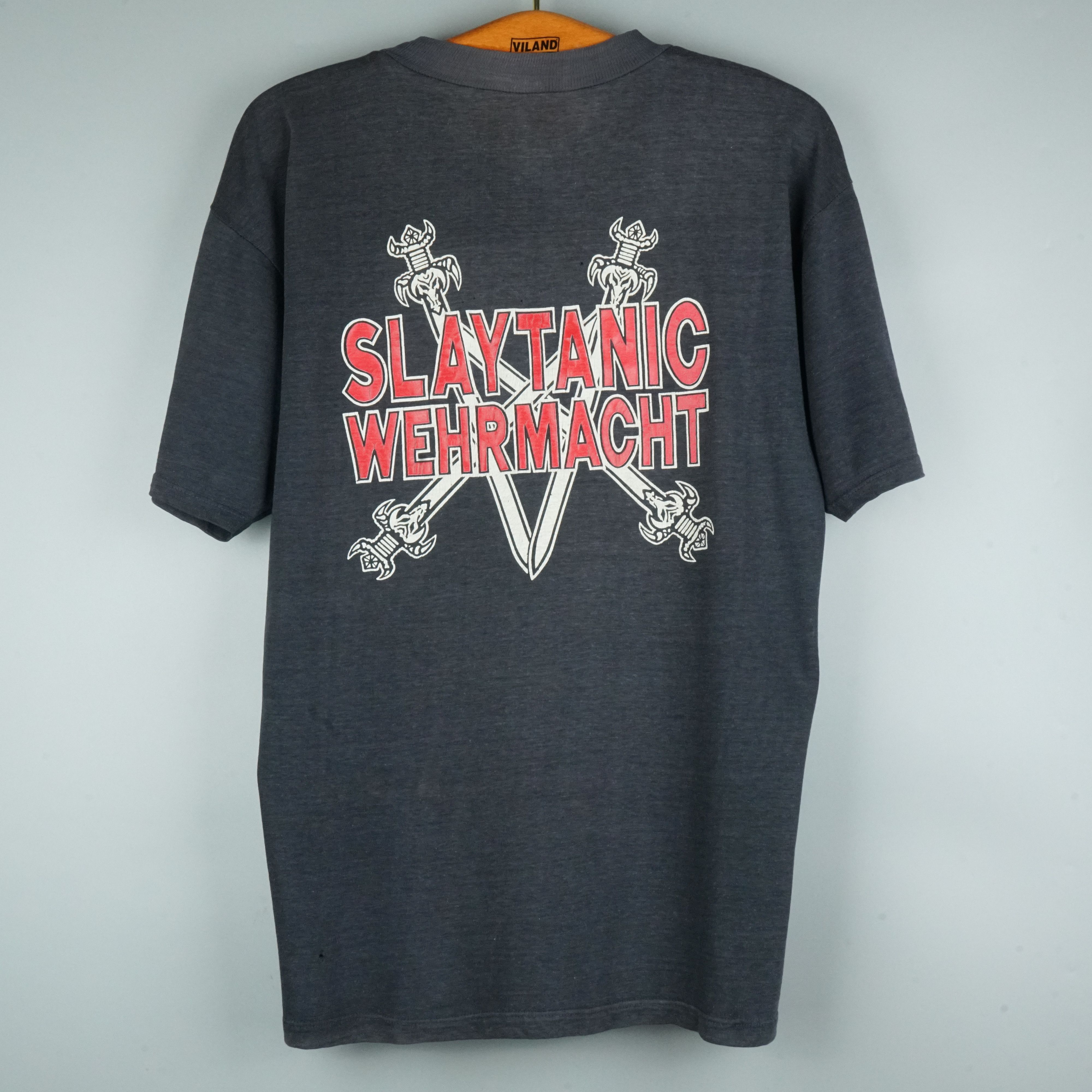 Band Tees 1990 Slayer t-shirt Slaytanic Wehrmacht Size US M / EU 48-50 / 2 - 7 Thumbnail
