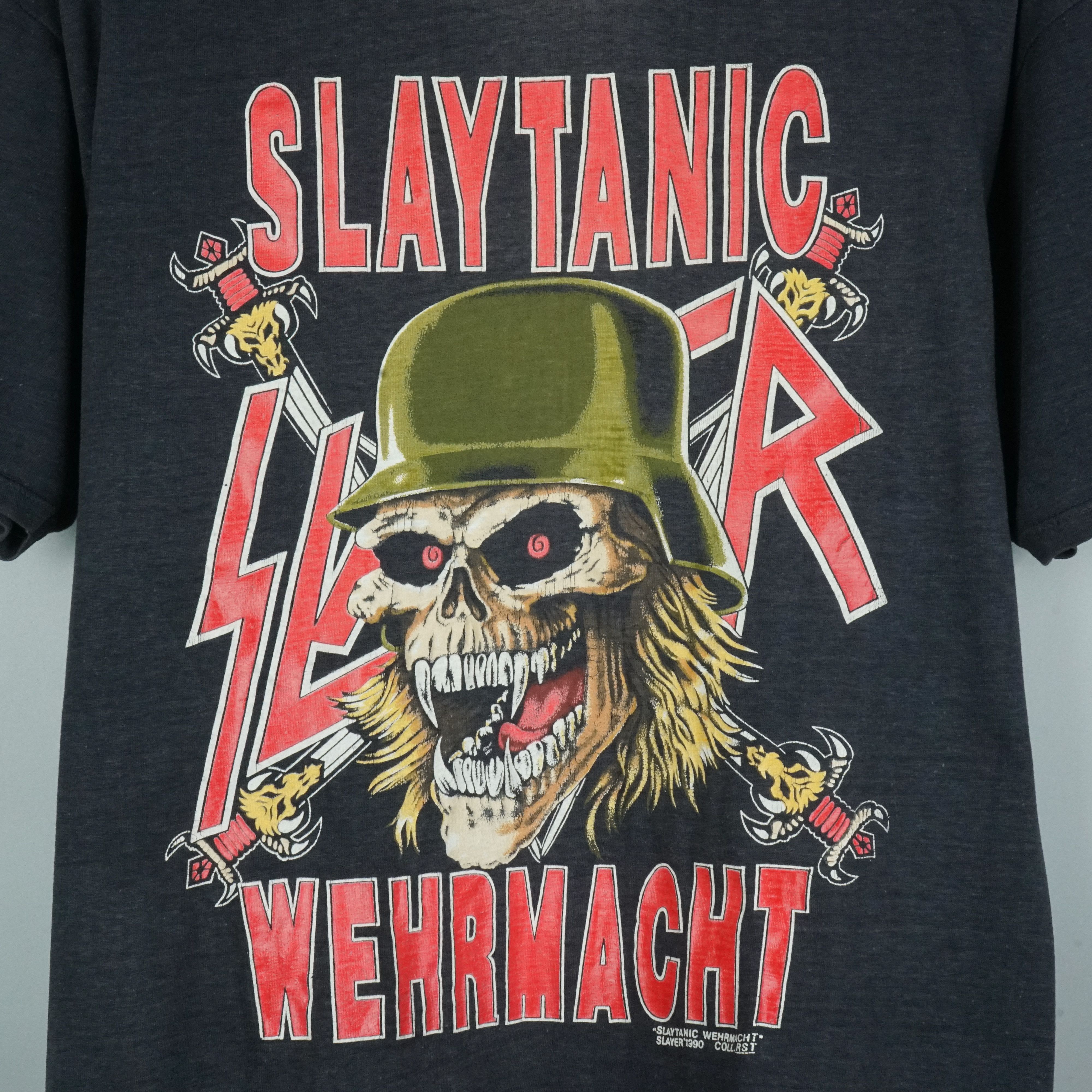 Band Tees 1990 Slayer t-shirt Slaytanic Wehrmacht Size US M / EU 48-50 / 2 - 2 Thumbnail