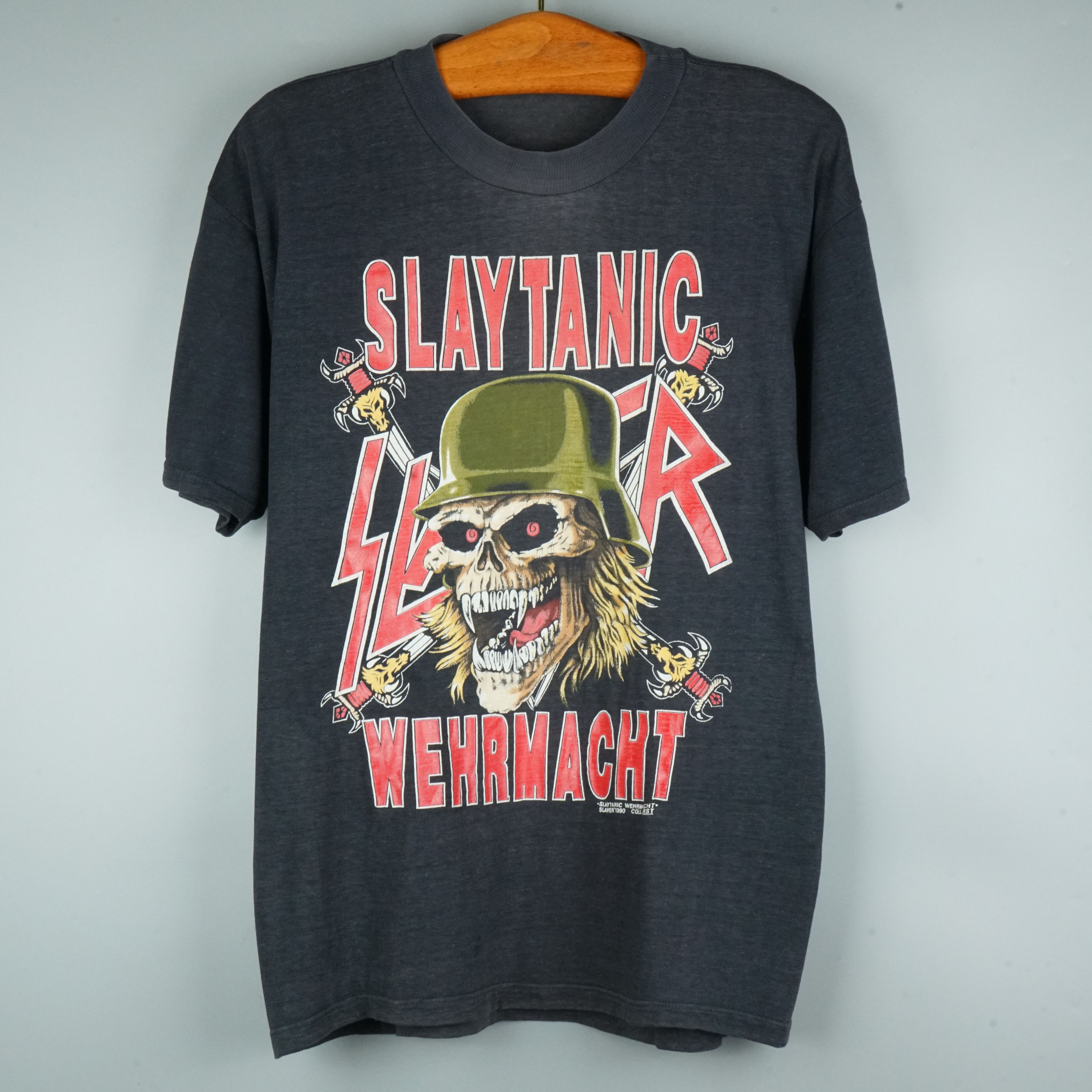 Band Tees 1990 Slayer t-shirt Slaytanic Wehrmacht Size US M / EU 48-50 / 2 - 1 Thumbnail