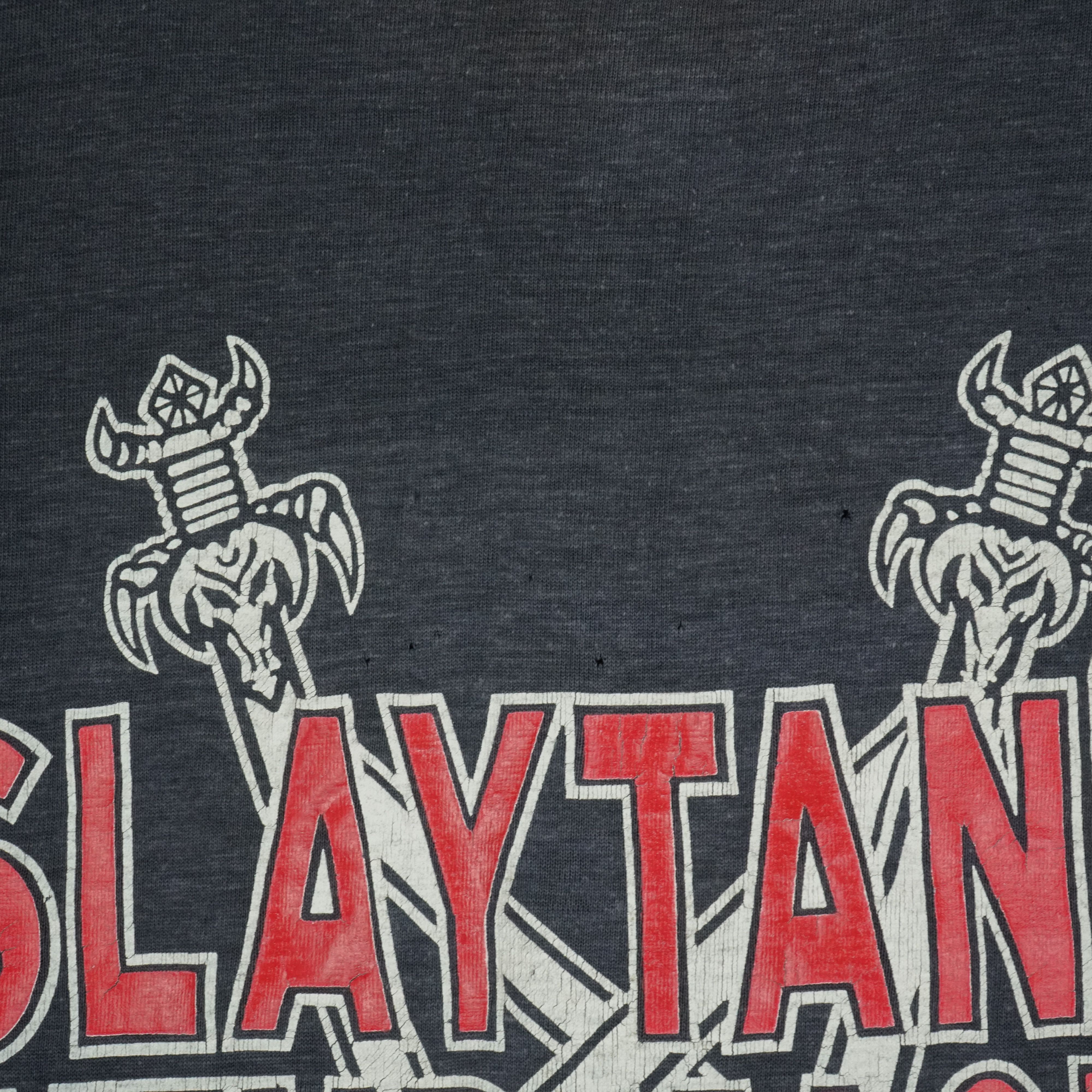 Band Tees 1990 Slayer t-shirt Slaytanic Wehrmacht Size US M / EU 48-50 / 2 - 9 Thumbnail