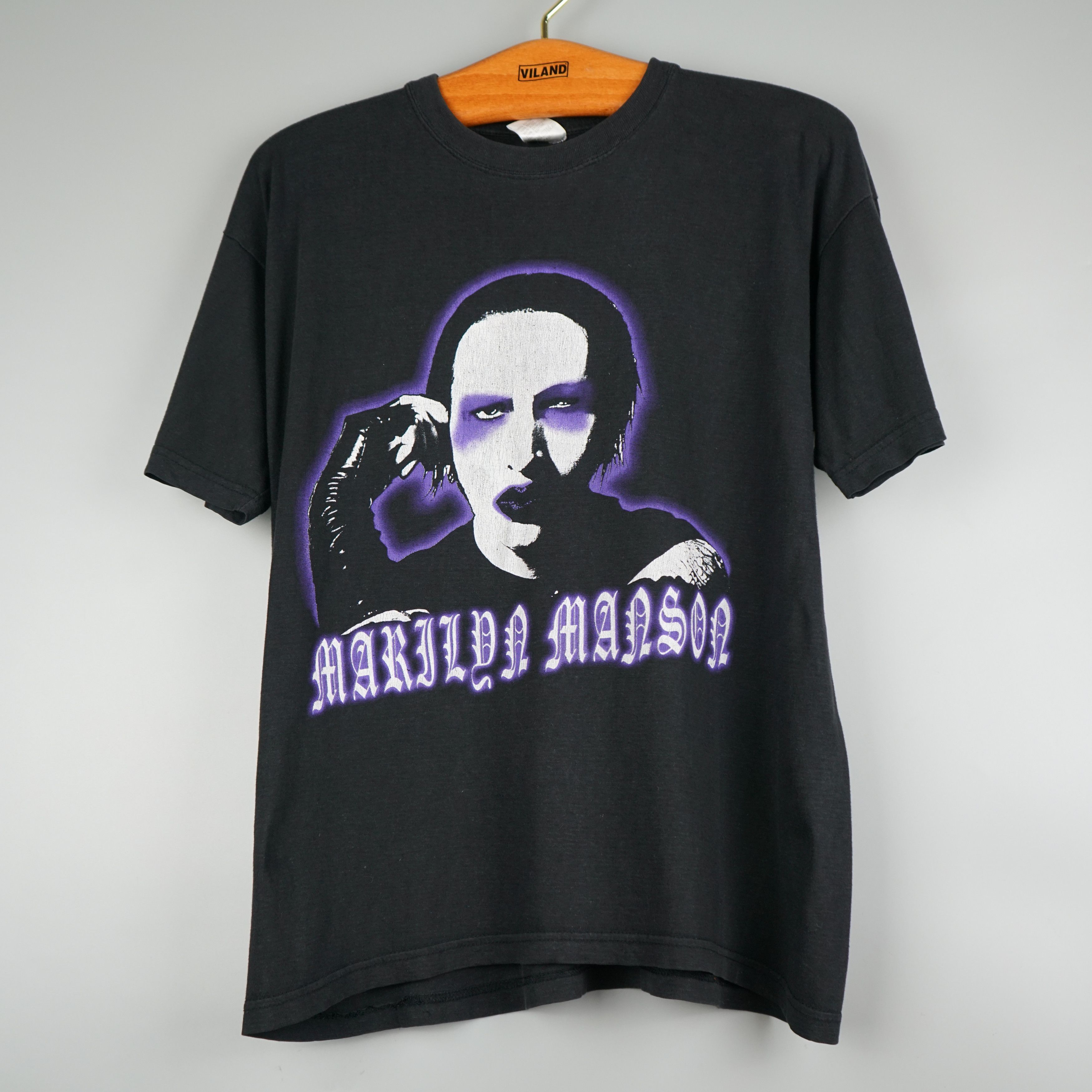 Bay Island MARILYN MANSON Marilyn Manson Band T-shirt Band T Men's M size /eaa472160