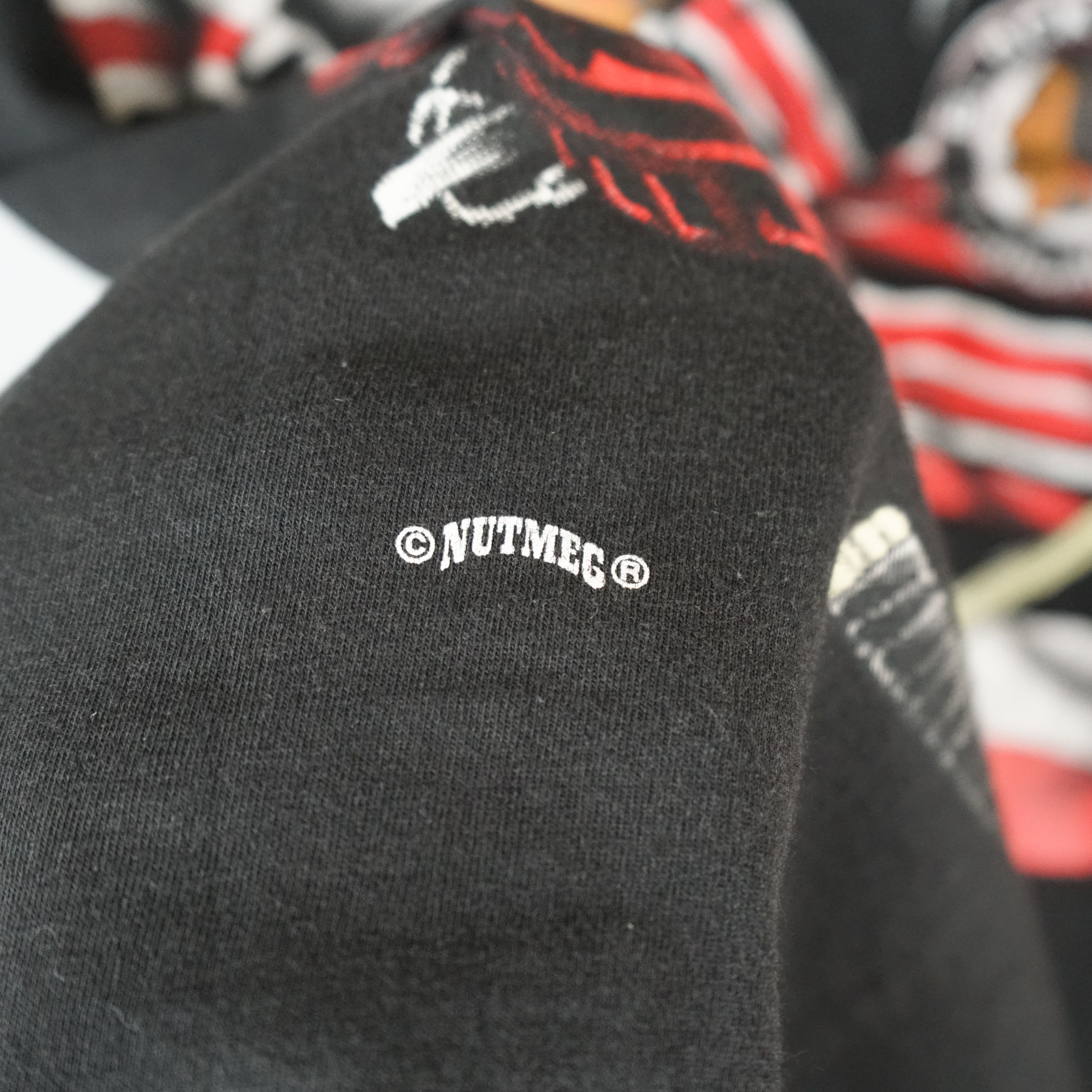 NHL × Vintage Vintage Black Hawks Chicago t shirt 90s NHL Size US M / EU 48-50 / 2 - 5 Thumbnail