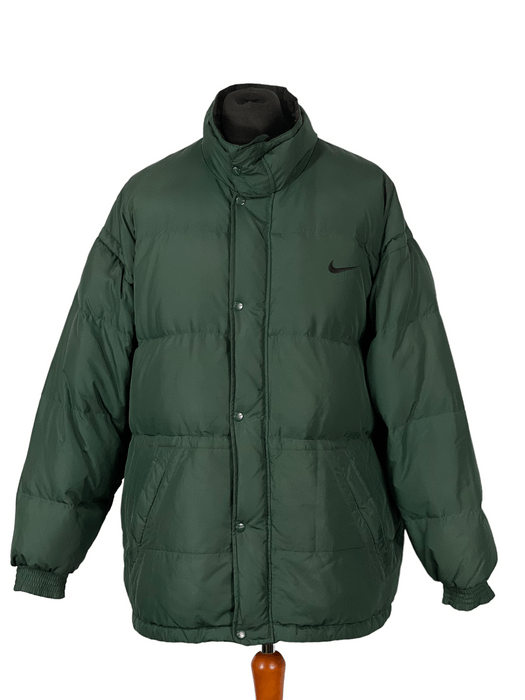 80's NIKE  Emerald green down jacket