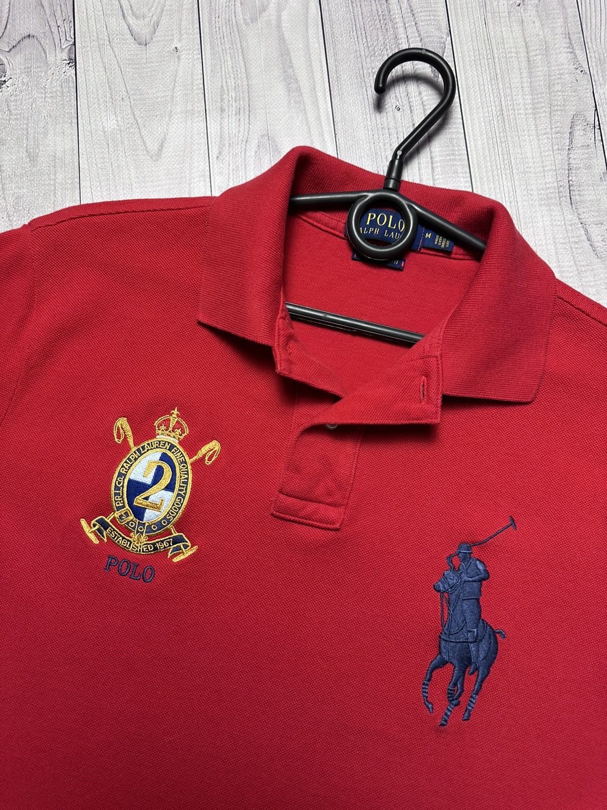 Polo Ralph Lauren Polo Ralph Lauren red big logo size M Size US M / EU 48-50 / 2 - 2 Thumbnail
