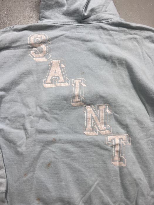 Saint Michael Saint Mxxxxxx Angel of Death Hoodie Light Blue XL