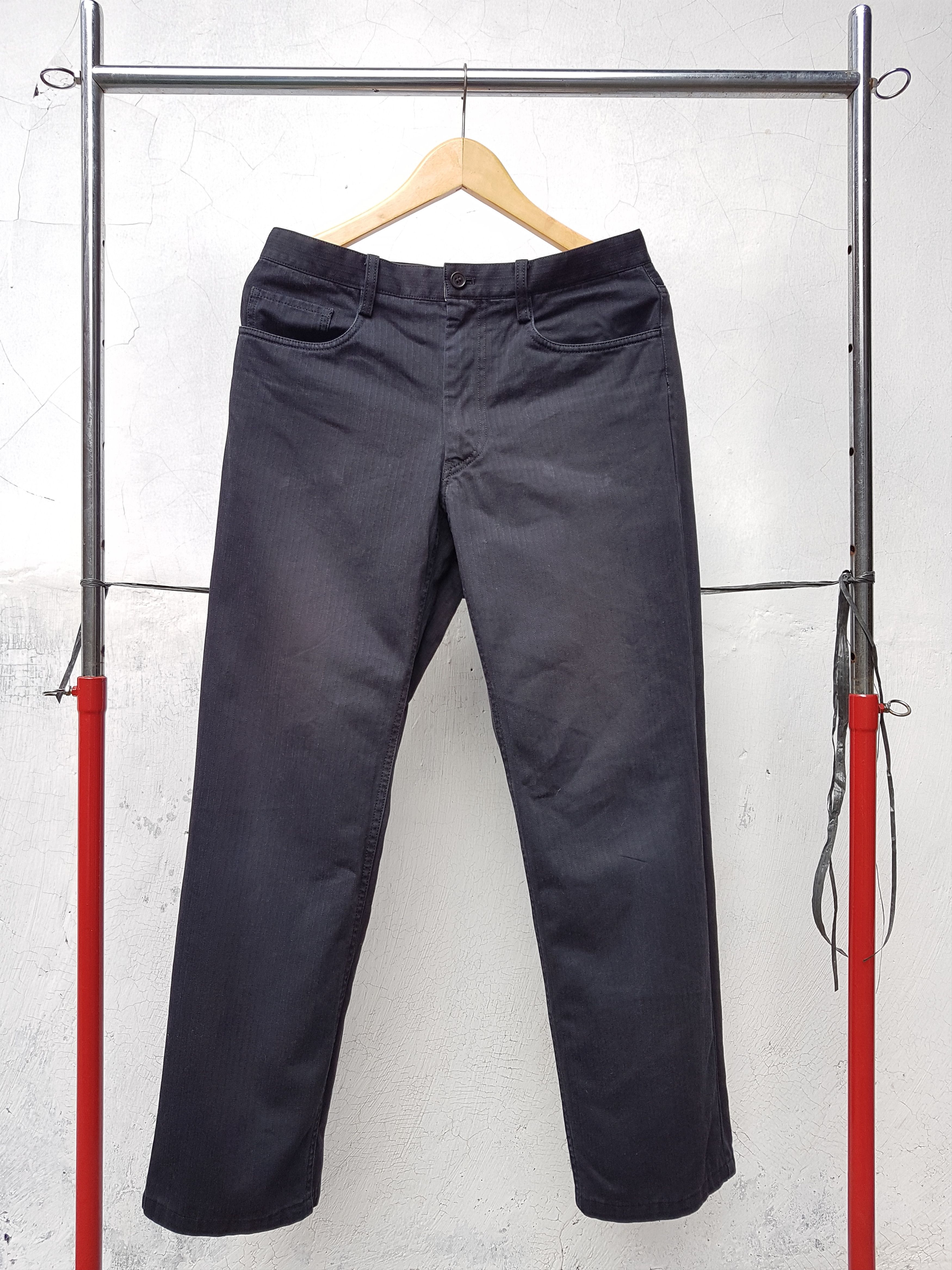 Yohji Yamamoto Yohji yamamoto Design Herringbone Twill Pants Size US 30 / EU 46 - 1 Thumbnail