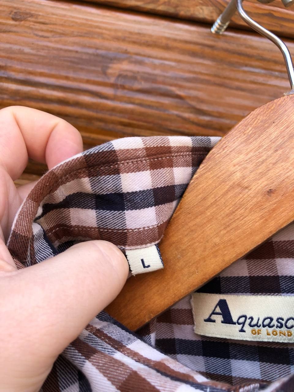 Aquascutum Vintage Aquascutum shirt Size US L / EU 52-54 / 3 - 6 Thumbnail