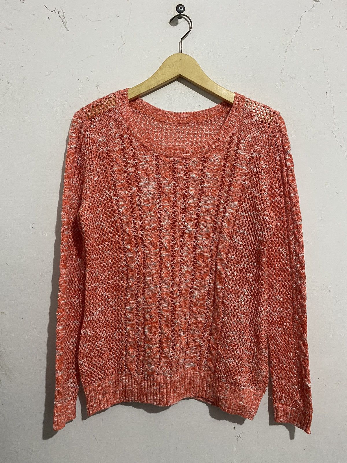 💸BINDINGOFFER💸Joinus-Knitted Fishnet Orange Junya Style