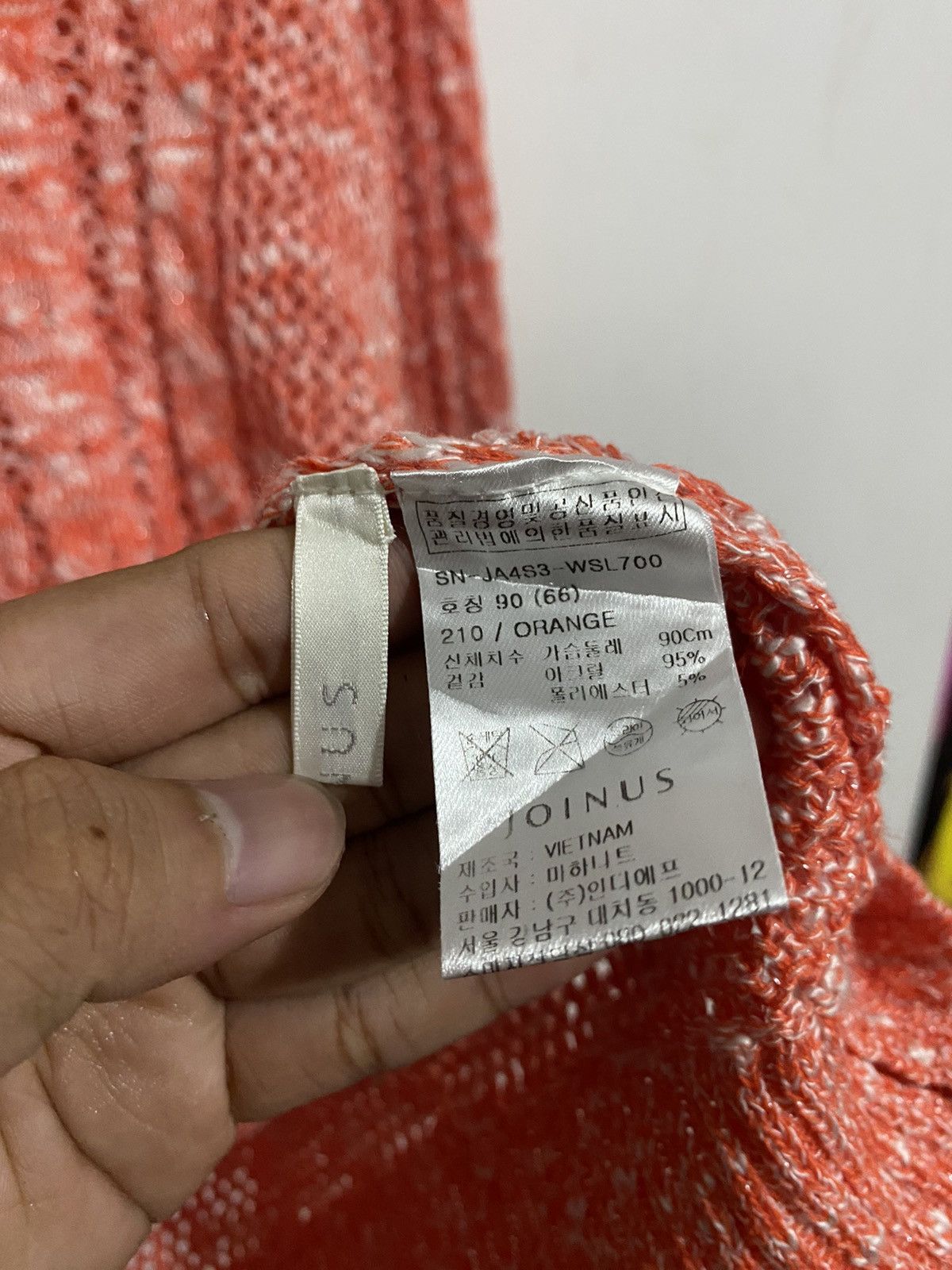 Issey Miyake 💸BINDINGOFFER💸Joinus-Knitted Fishnet Orange Junya Style Size US M / EU 48-50 / 2 - 6 Thumbnail
