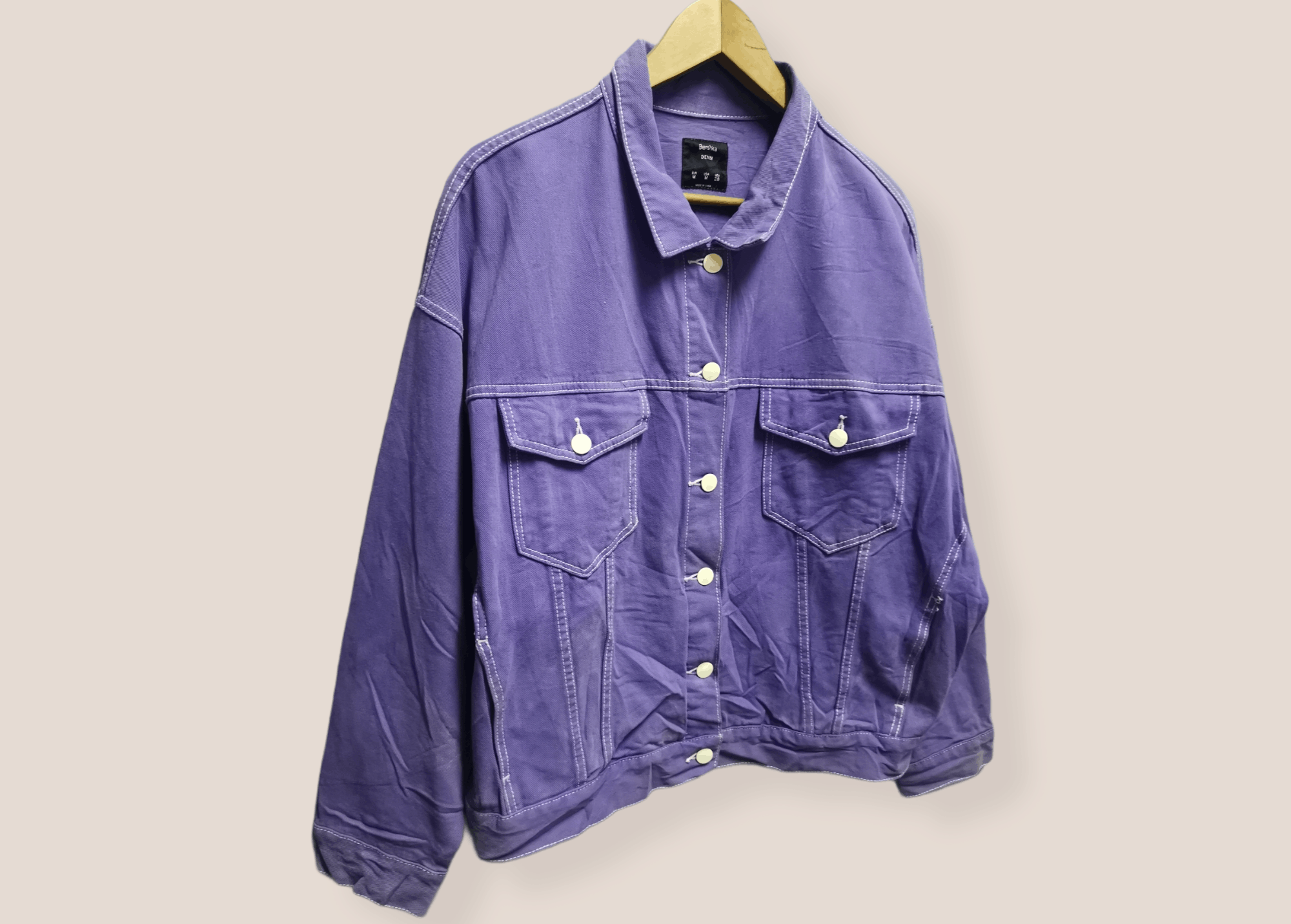 Bershka × Designer Bershka Denim Jacket Size US M / EU 48-50 / 2 - 3 Thumbnail
