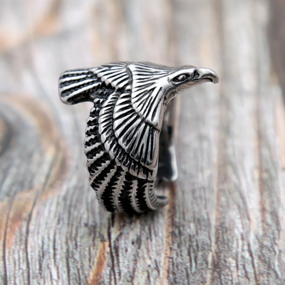 Jewelry Unique Eagle Rings Size ONE SIZE - 2 Thumbnail