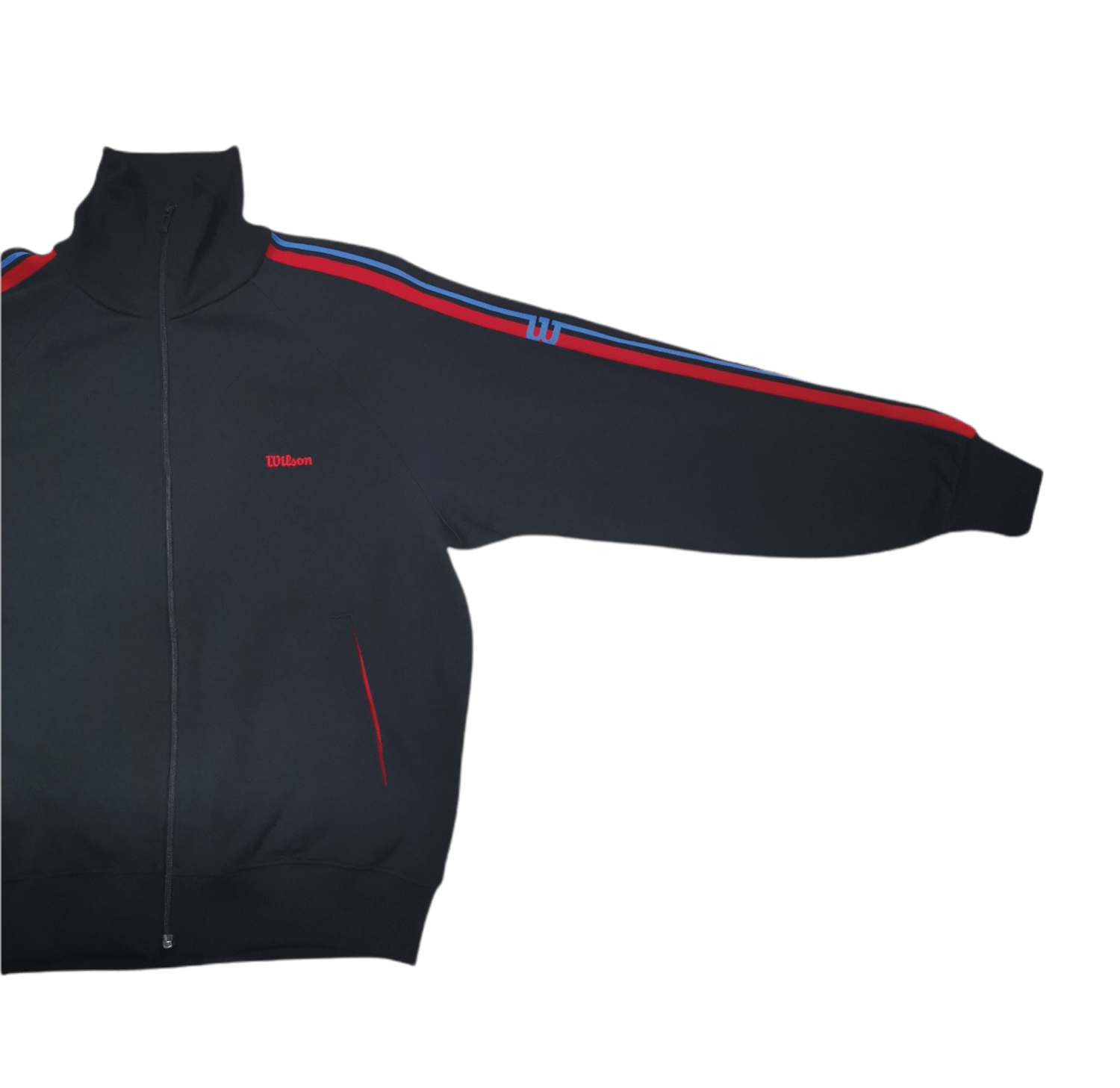 Vintage × Wilson Vintage Tracktop Wilson Black With Side Line Size US M / EU 48-50 / 2 - 3 Thumbnail