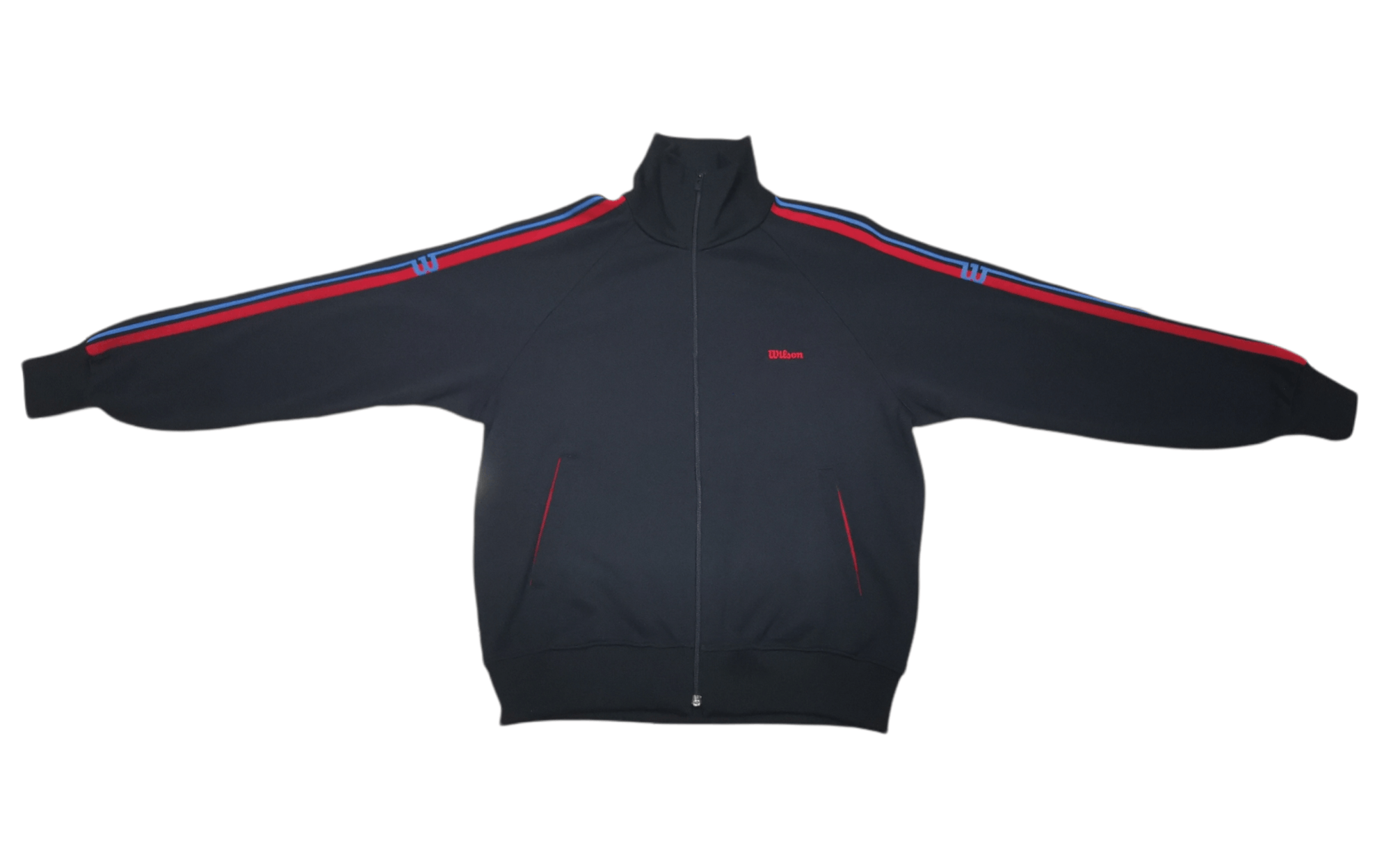 Vintage × Wilson Vintage Tracktop Wilson Black With Side Line Size US M / EU 48-50 / 2 - 1 Thumbnail
