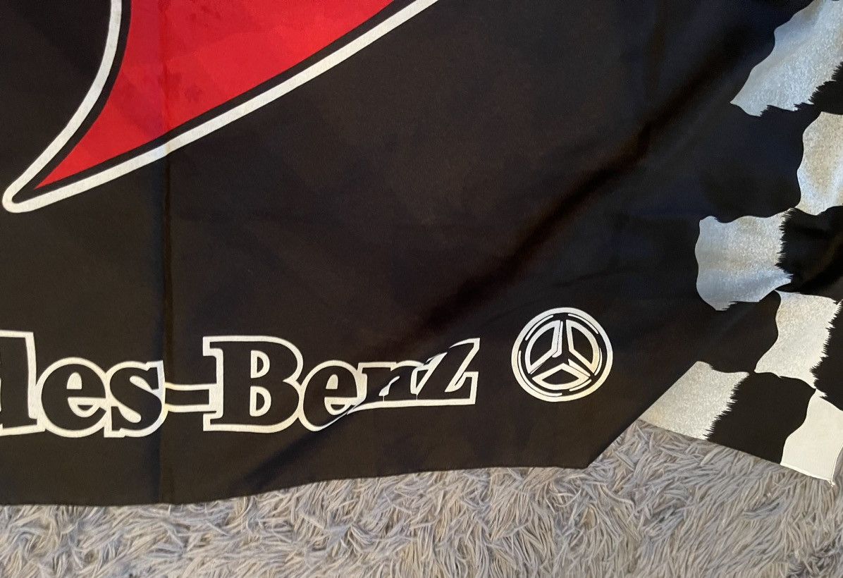 Mercedes-Benz × Vintage Mercedes Benz McLaren 90s vintage racing flag official Size ONE SIZE - 5 Thumbnail