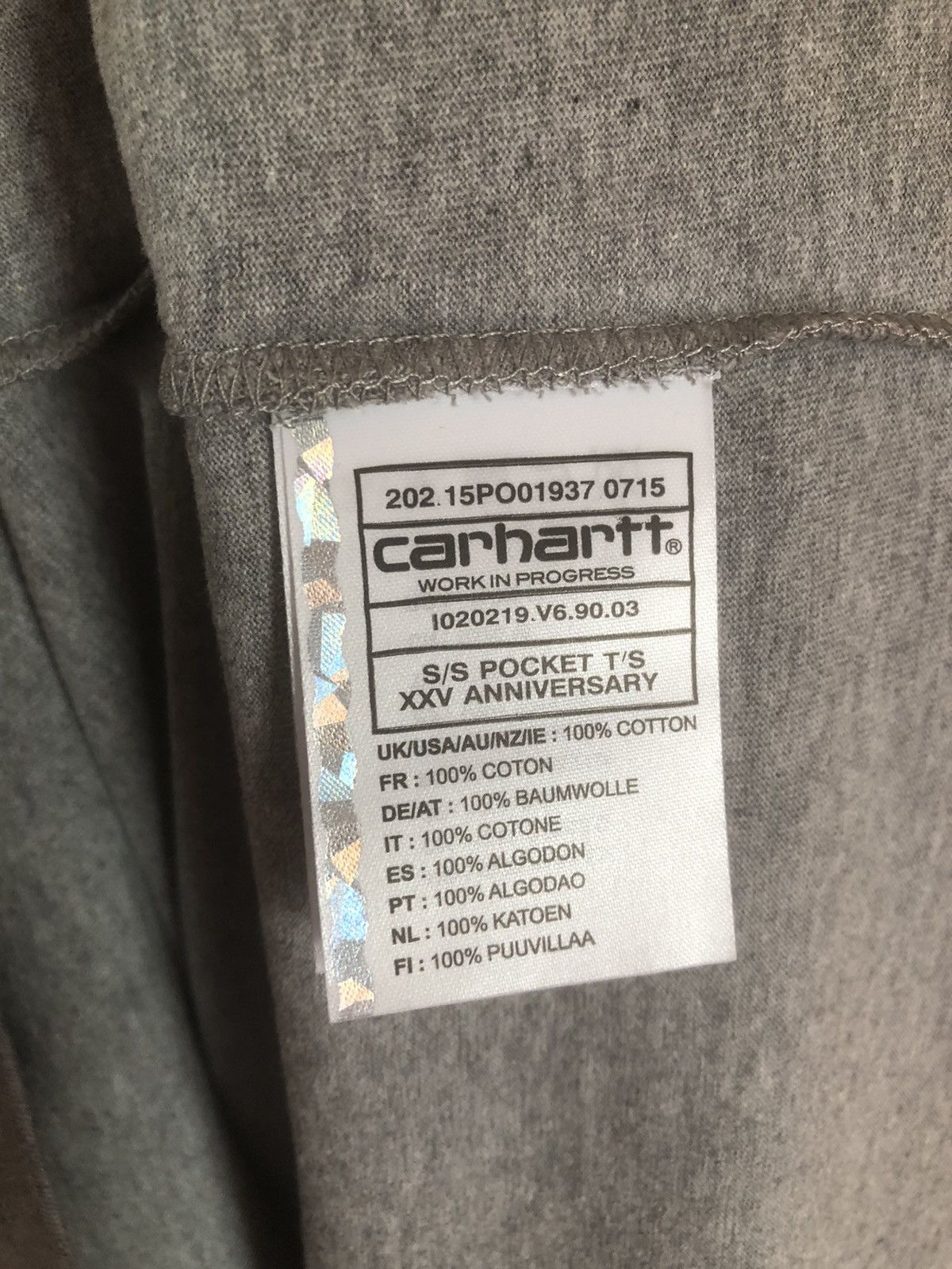 Carhartt Carhartt WIP 25th Anniversary pocket hearth T-shirt Size US XXL / EU 58 / 5 - 5 Thumbnail