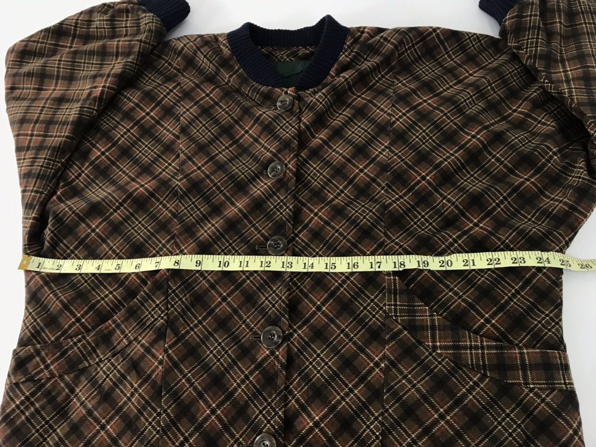 Japanese Brand Japanese Plaid Checked Quilted Padded Jacket Button Zipper Size XL / US 12-14 / IT 48-50 - 5 Thumbnail