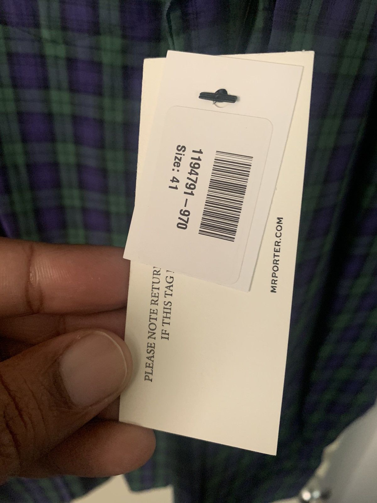 Balenciaga Balenciaga Plaid Logo Button-Up Shirt 41 (L) Size US L / EU 52-54 / 3 - 20 Thumbnail
