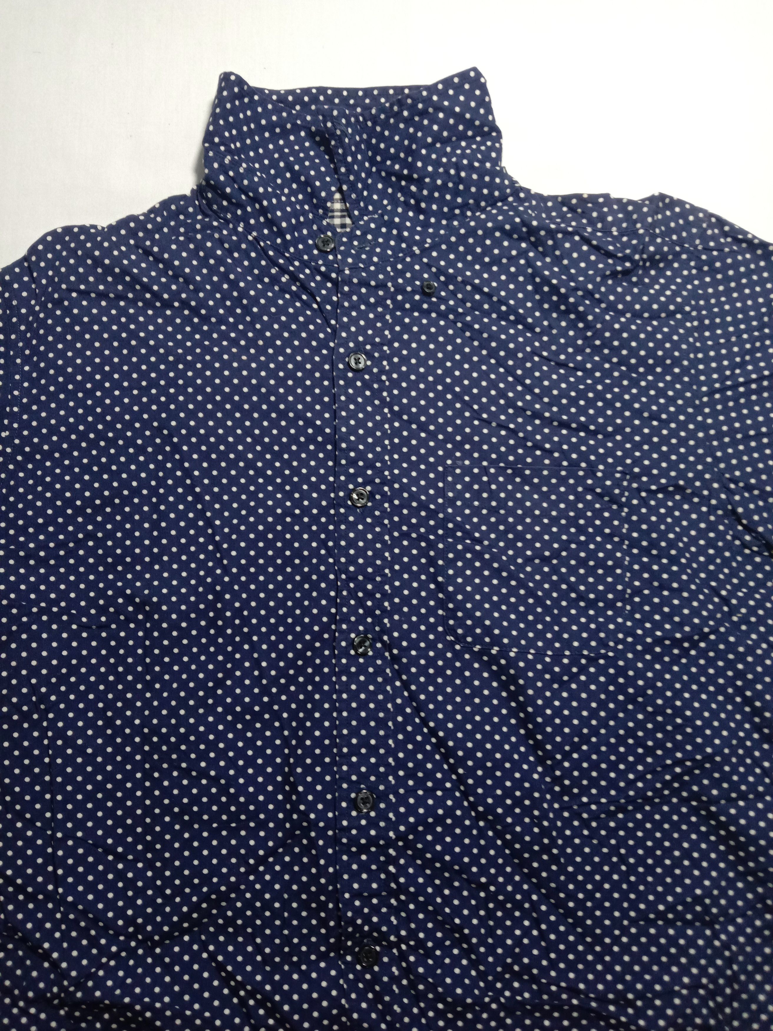 Japanese Brand RARE RAGEBLUE POLKA DOT WHITE SHIRT BUTTON UP OXFORDS Size US S / EU 44-46 / 1 - 7 Thumbnail