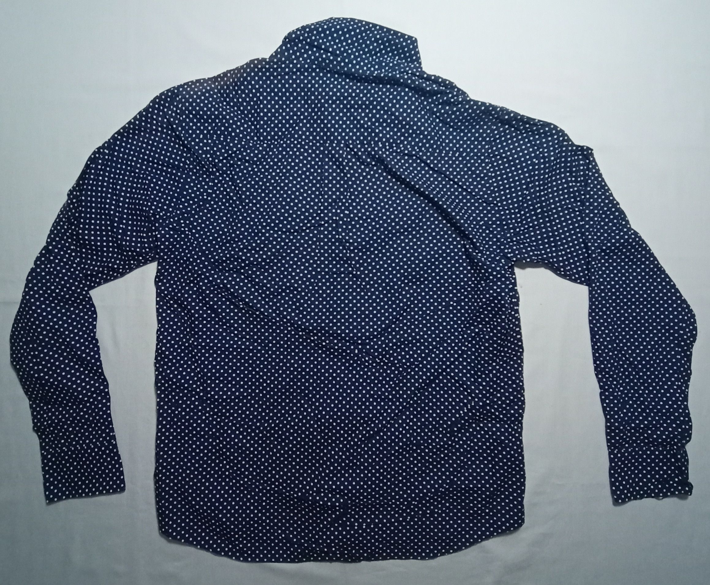 Japanese Brand RARE RAGEBLUE POLKA DOT WHITE SHIRT BUTTON UP OXFORDS Size US S / EU 44-46 / 1 - 2 Thumbnail