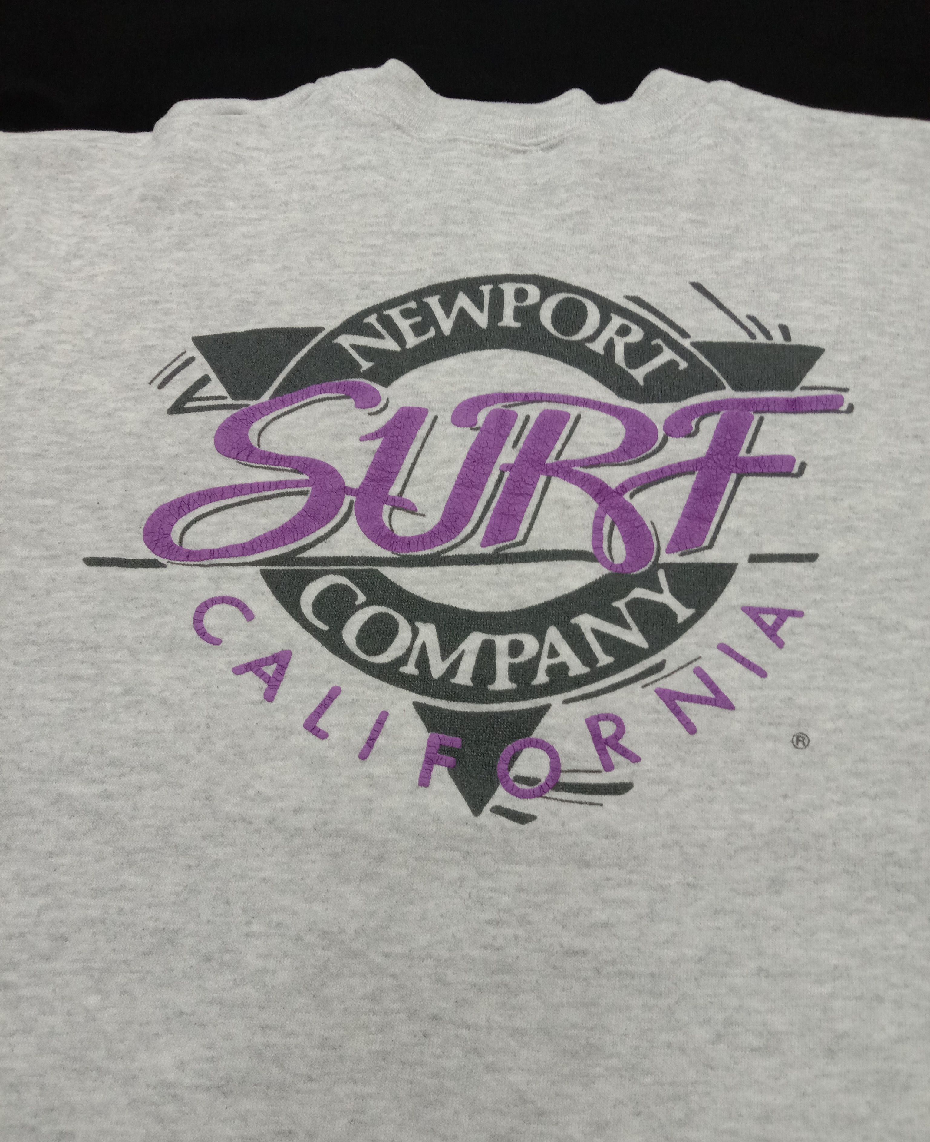 Vintage Vintage Hanes Newport Surf Company California Sweatshirt Size US M / EU 48-50 / 2 - 2 Thumbnail