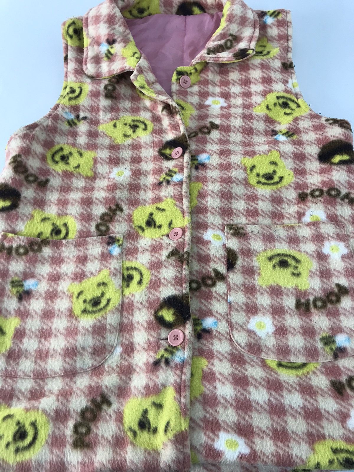 Japanese Brand Winnie The Pooh Fleece Sherpa Vest Zipper Style Size L / US 10 / IT 46 - 3 Thumbnail