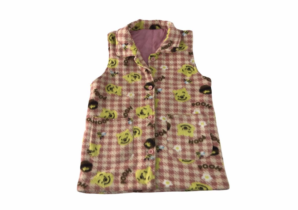 Japanese Brand Winnie The Pooh Fleece Sherpa Vest Zipper Style Size L / US 10 / IT 46 - 1 Thumbnail