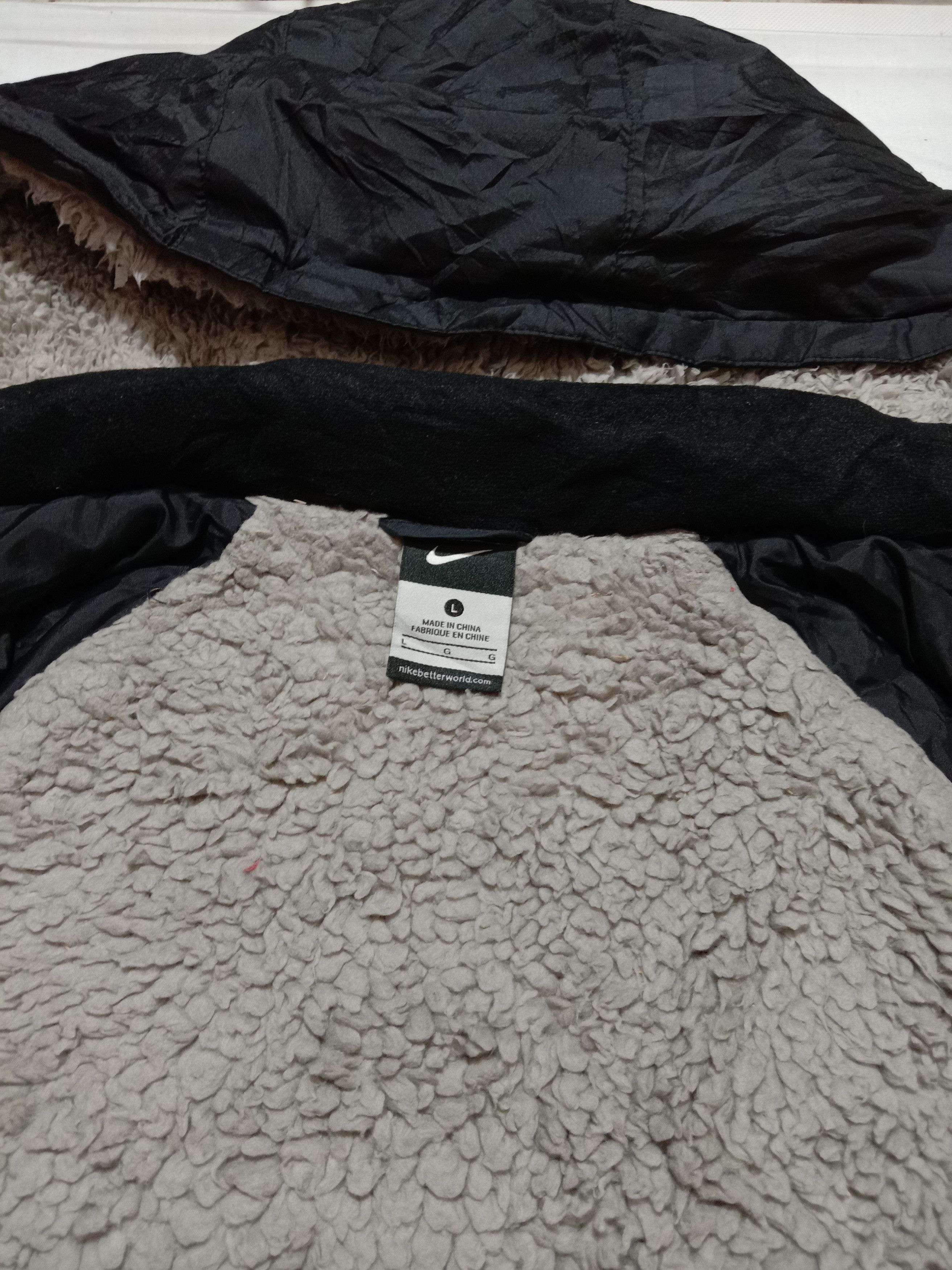 Nike Nike Sherpa Inner Big Spell Out Logo Jacket Size US L / EU 52-54 / 3 - 5 Thumbnail
