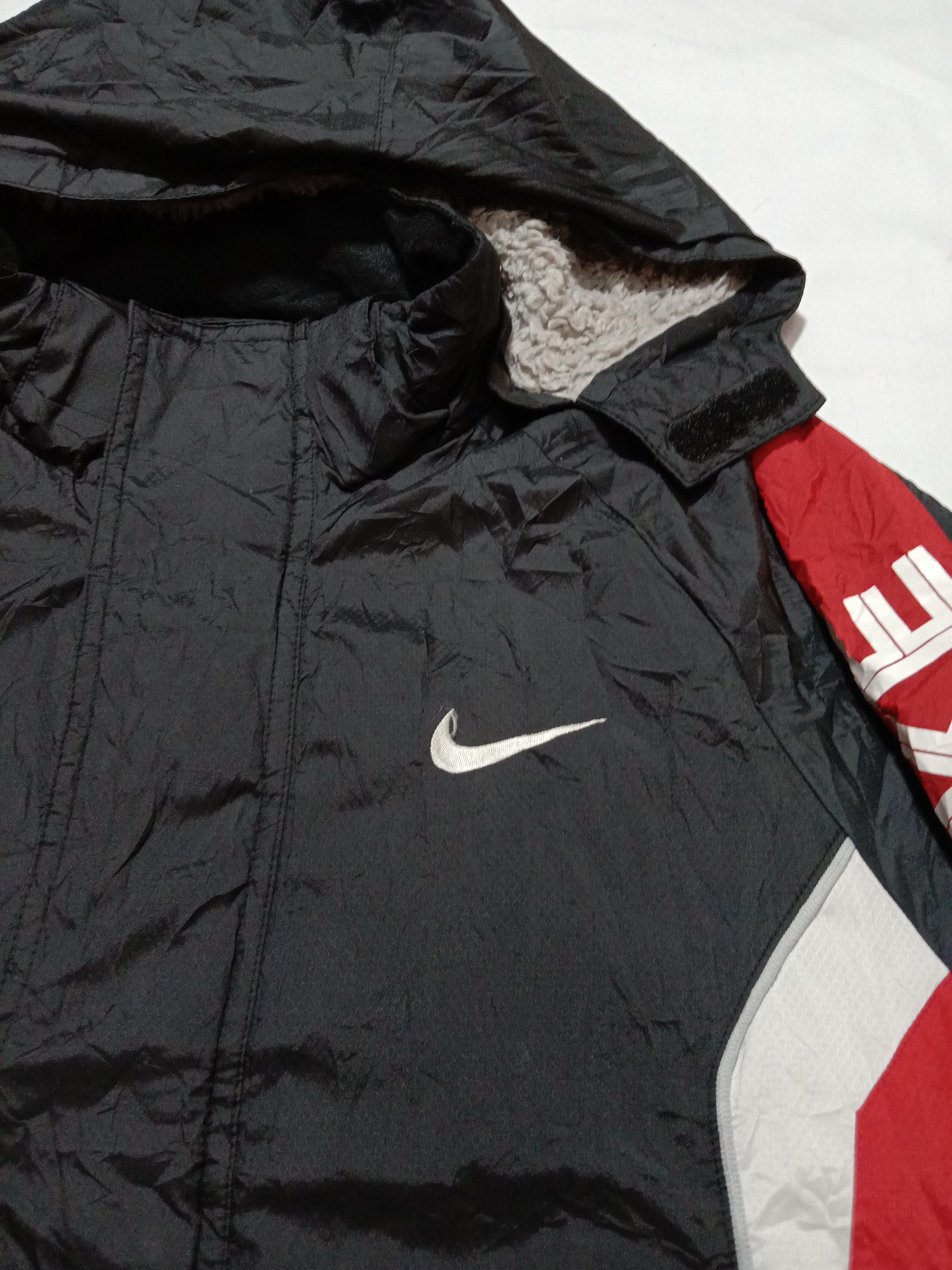Nike Nike Sherpa Inner Big Spell Out Logo Jacket Size US L / EU 52-54 / 3 - 4 Thumbnail
