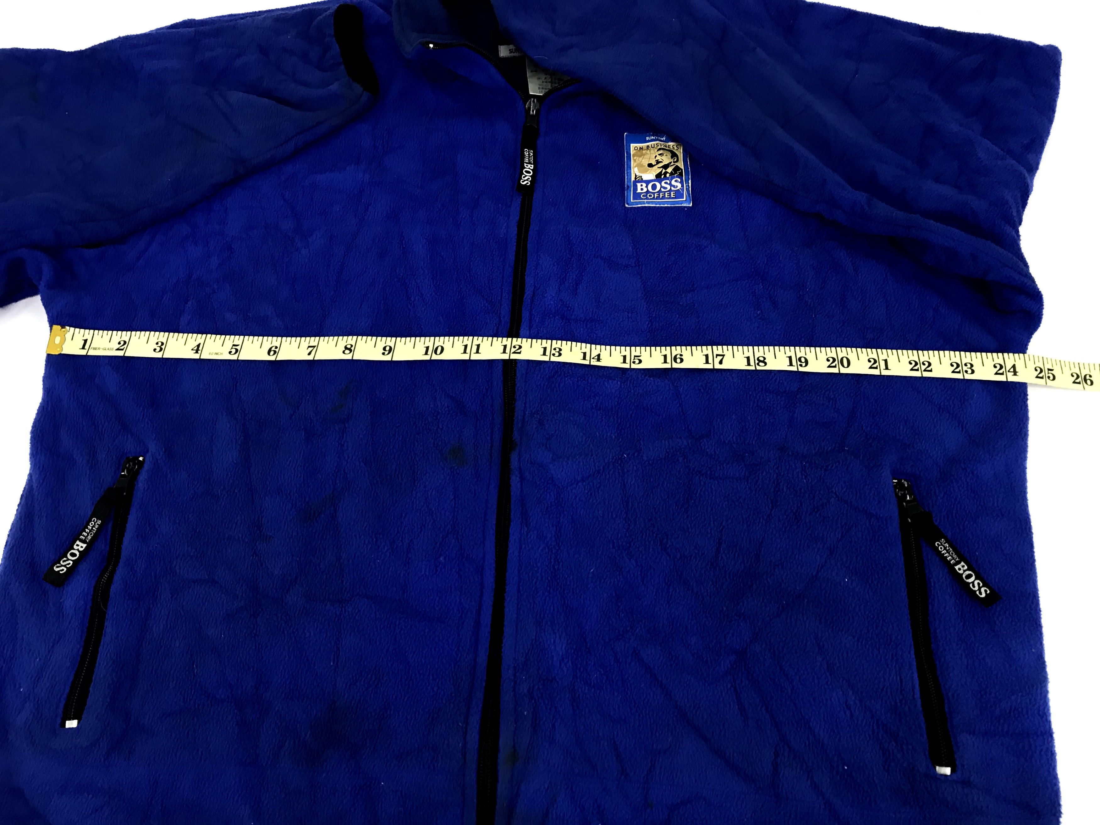 Japanese Brand Vintage Suntory Boss Coffee Fleece Sweatshirt Jacket Size US L / EU 52-54 / 3 - 10 Thumbnail