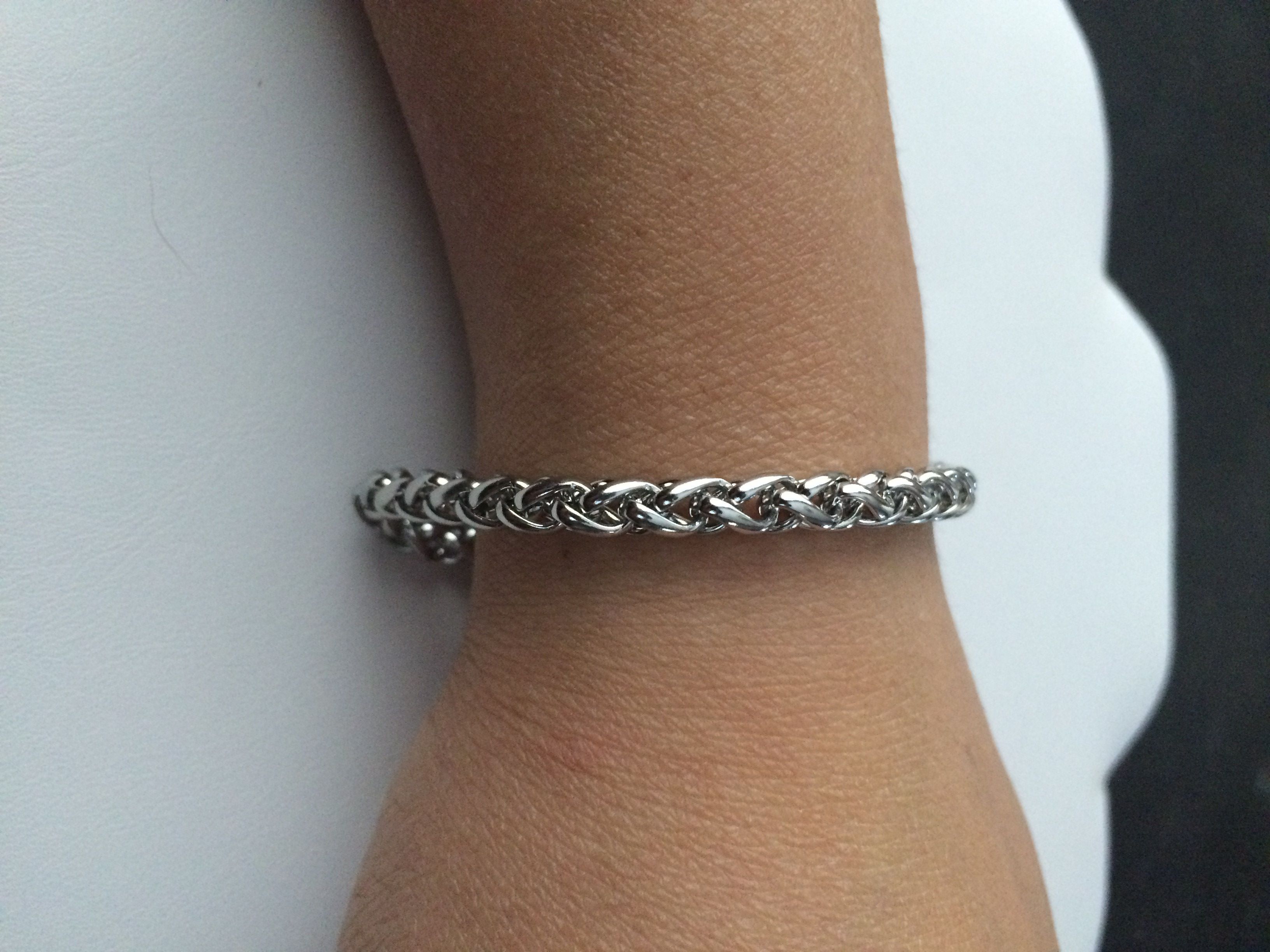 Jewelry Double Chains Stainless Steel Bracelet Size ONE SIZE - 3 Thumbnail