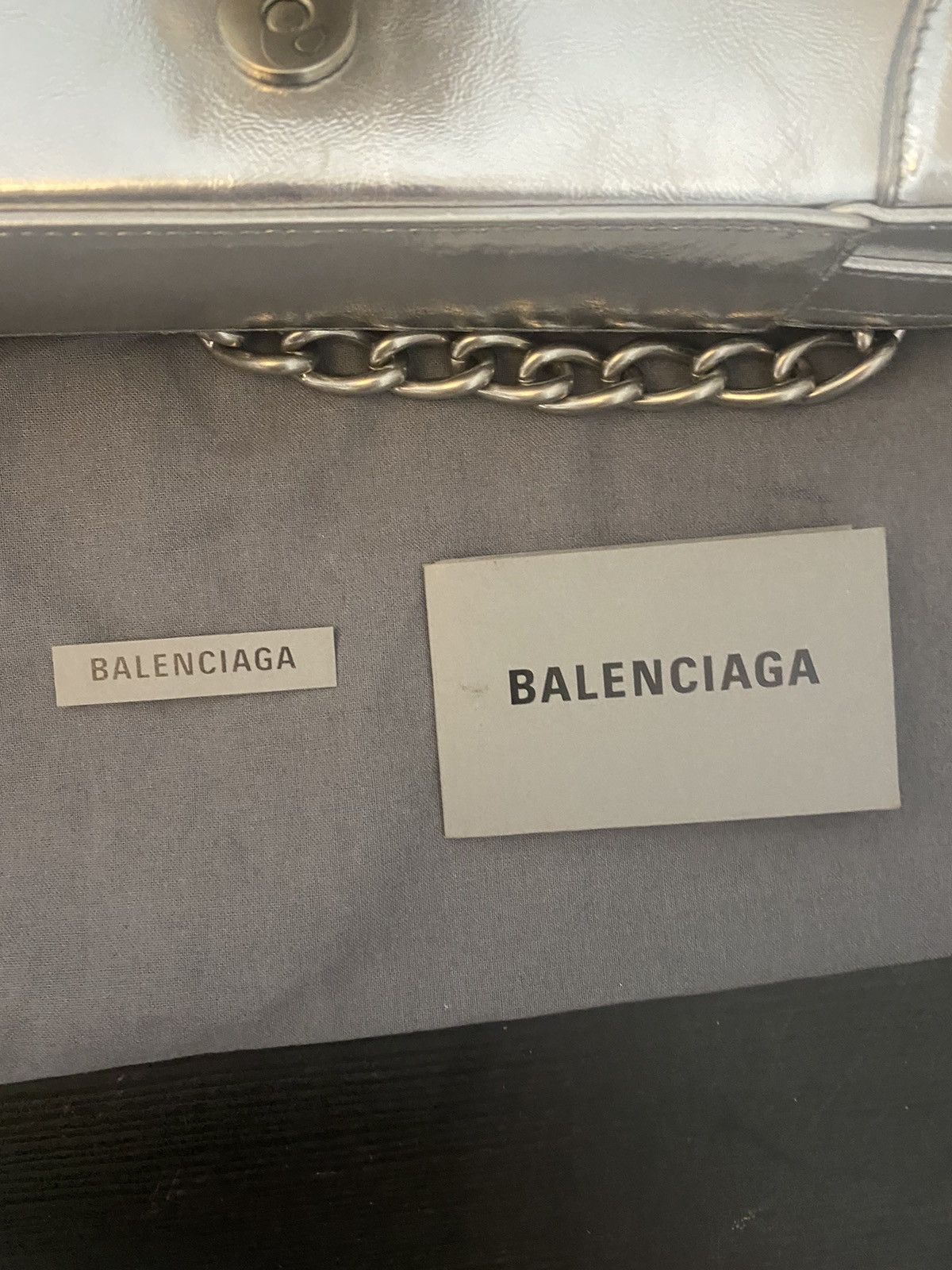 Balenciaga Balenciaga Lindsay Mirror Effect Shoulder Bag Size ONE SIZE - 6 Thumbnail