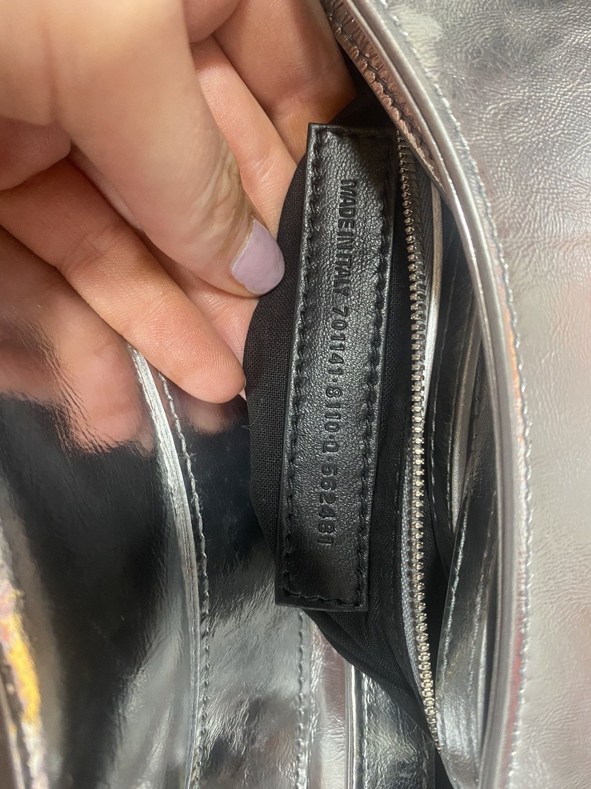 Balenciaga Balenciaga Lindsay Mirror Effect Shoulder Bag Size ONE SIZE - 9 Thumbnail