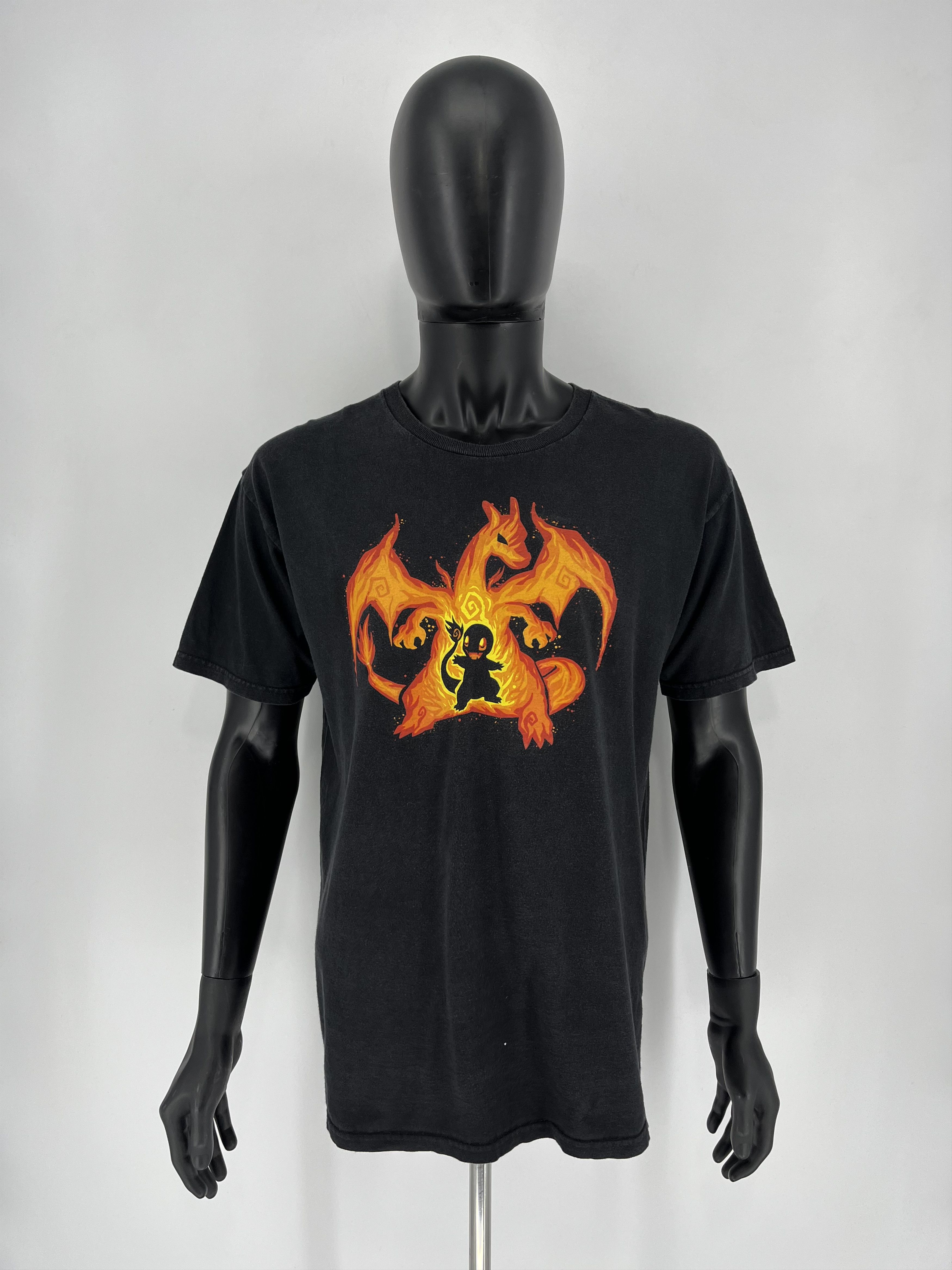 Anime × Nintendo × Pokemon Vintage Pokemon Charmander Nintendo T-shirt Size US L / EU 52-54 / 3 - 2 Thumbnail