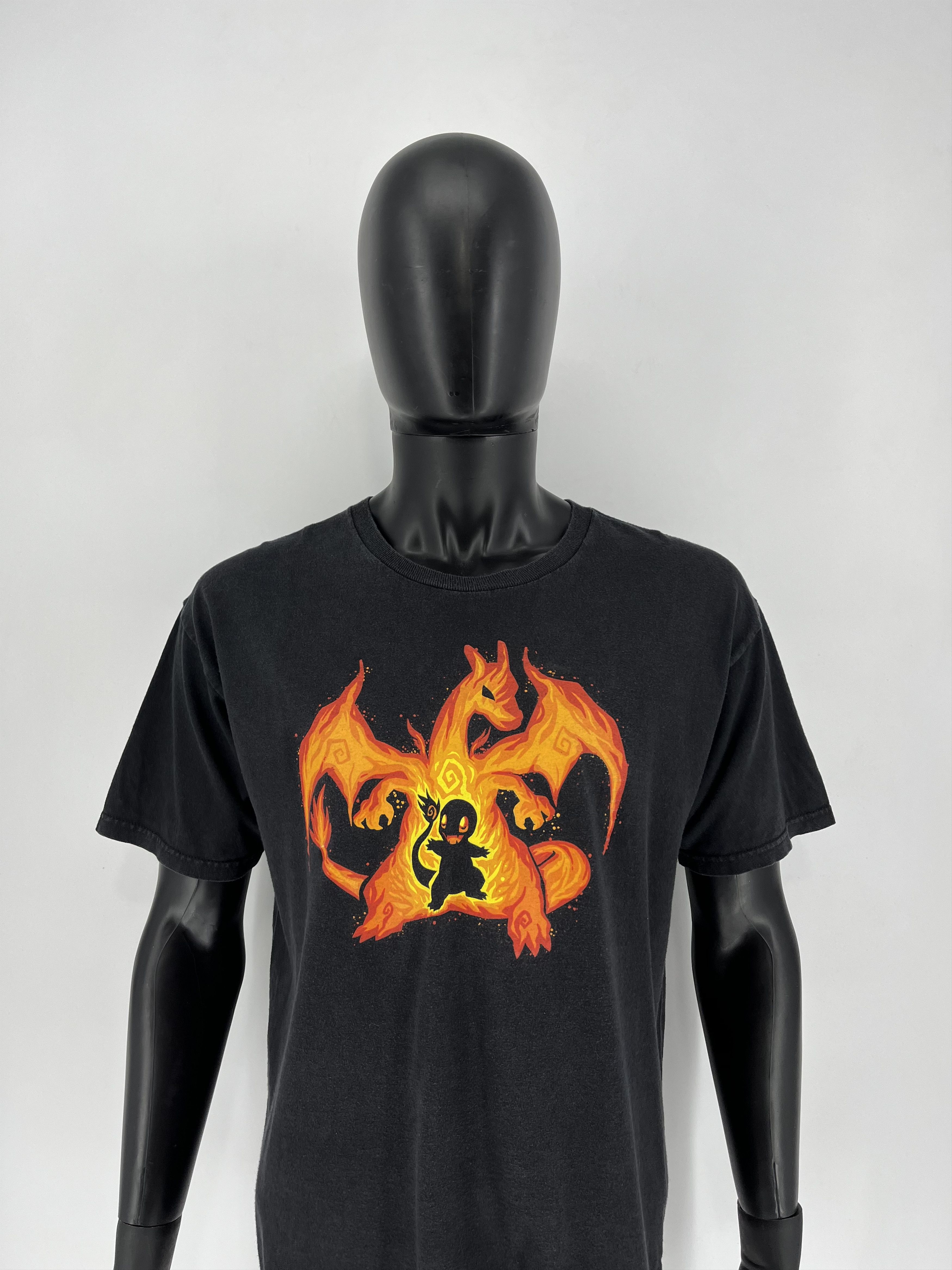 Anime × Nintendo × Pokemon Vintage Pokemon Charmander Nintendo T-shirt Size US L / EU 52-54 / 3 - 1 Thumbnail